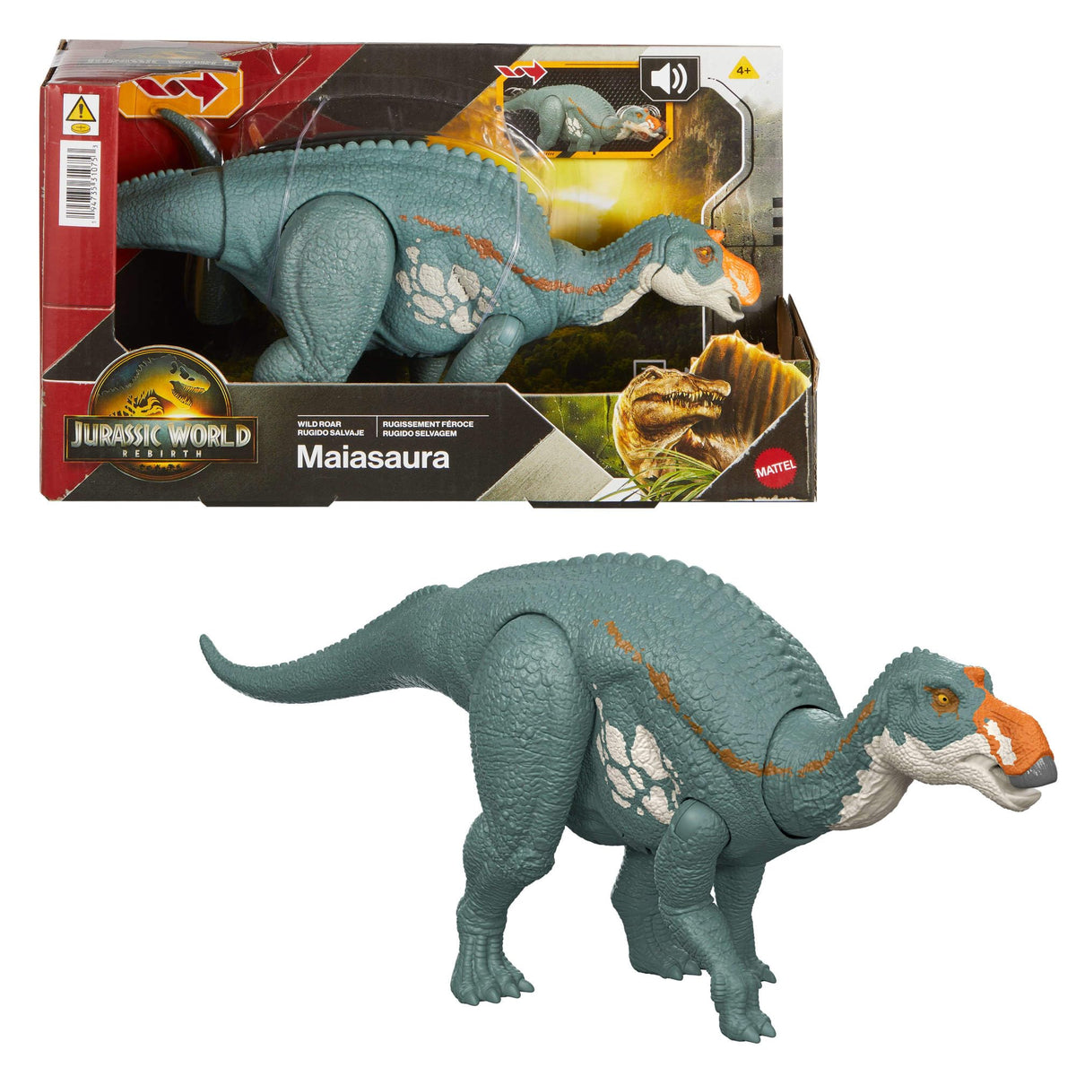 Jurassic World Wild Roar Maiasaura Dinosaur Toy - 31.8 cm, 4+ Years