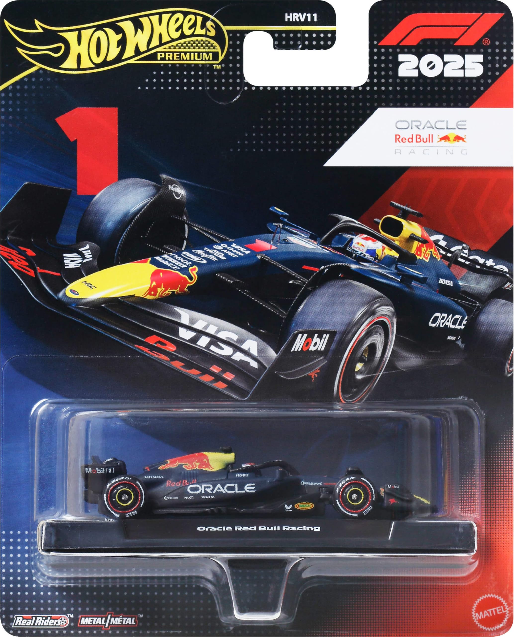 Hot Wheels Oracle Red Bull Racing Max Verstappen #1 F1 Car | 1:64 Scale Die-Cast Metal/Metal 6