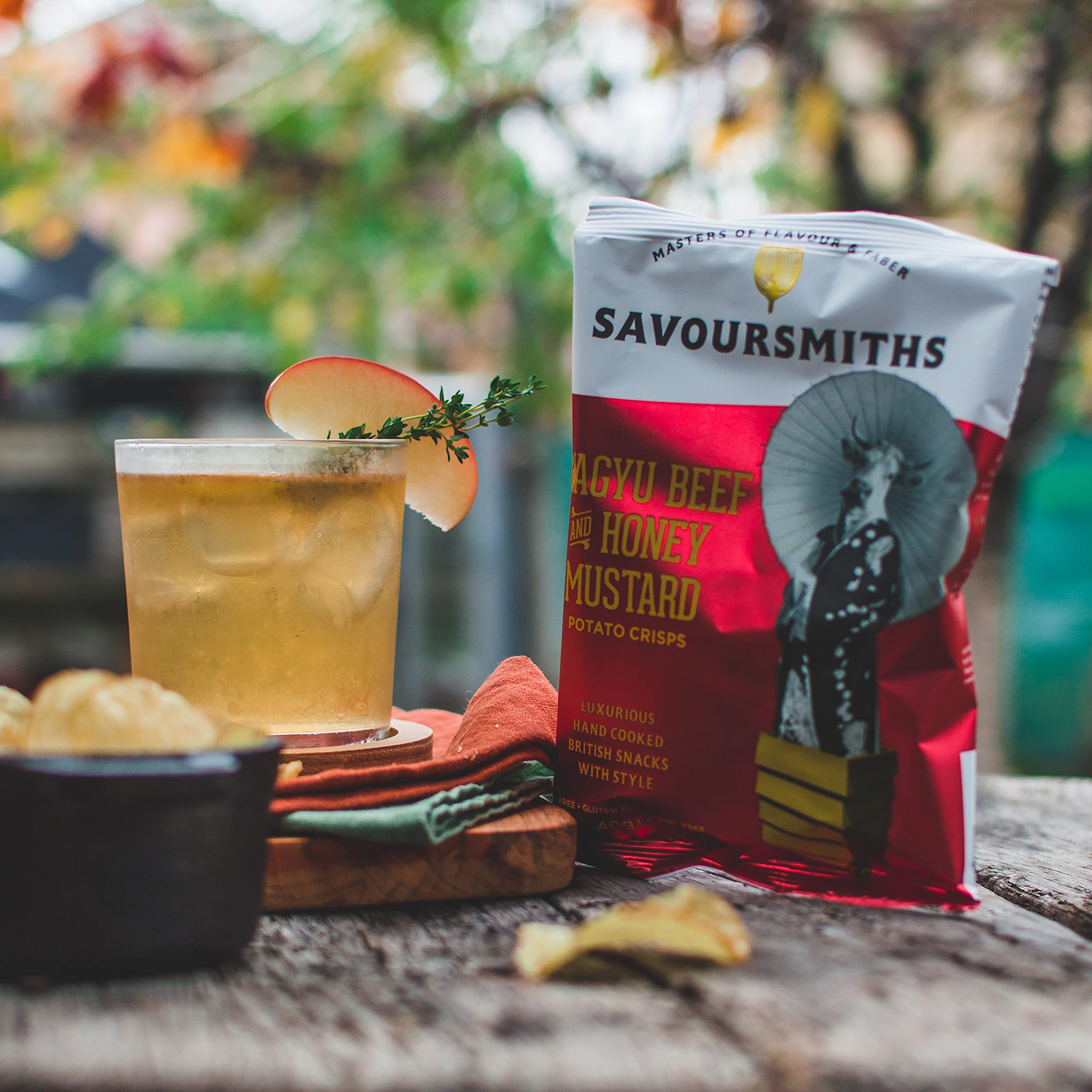SAVOURSMITHS Wagyu Beef with Honey Mustard Hand-Cooked Potato Crisps 40g 4