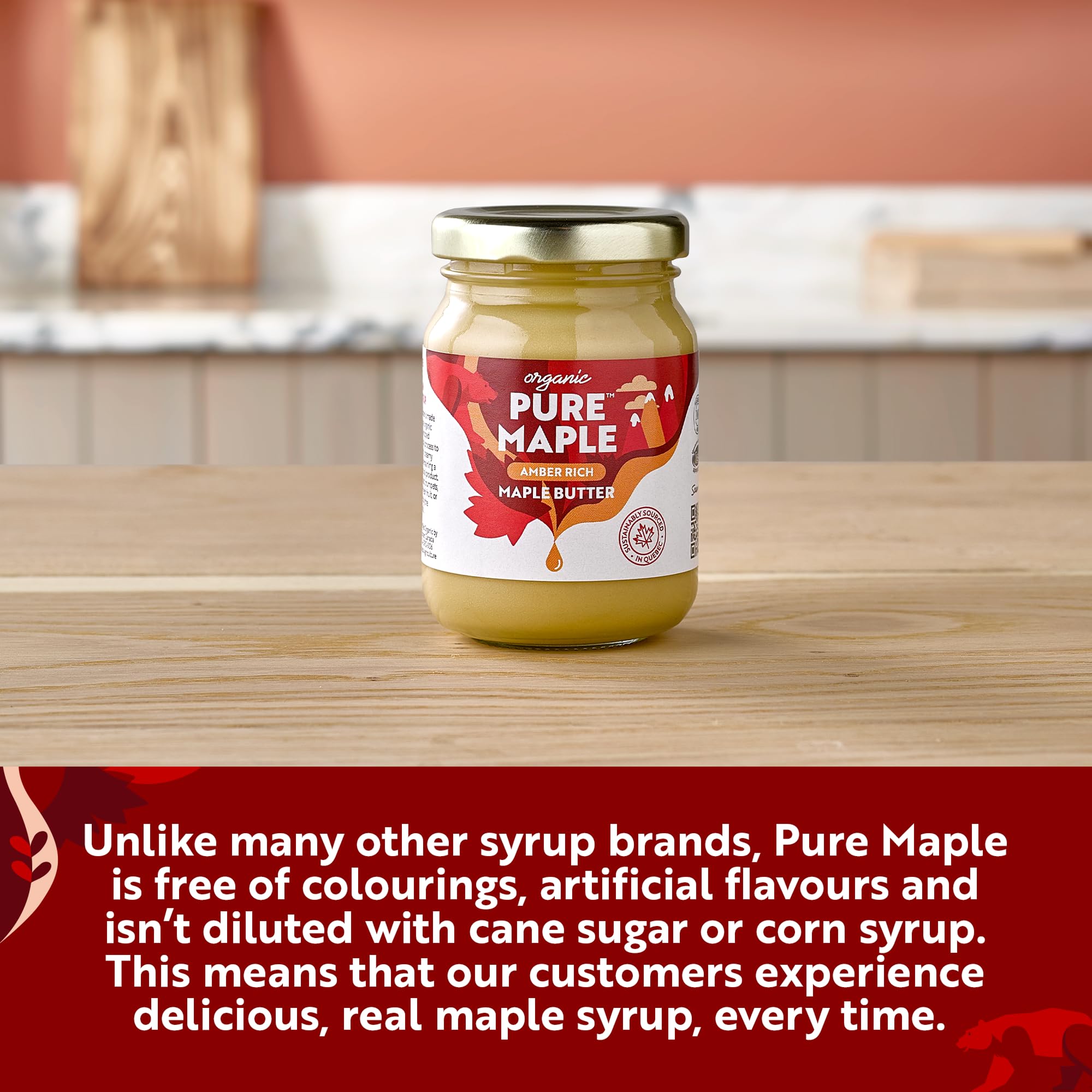 Pure Maple Organic Maple Butter - 160g | 100% Canadian Maple Syrup Spread | Vegan 7