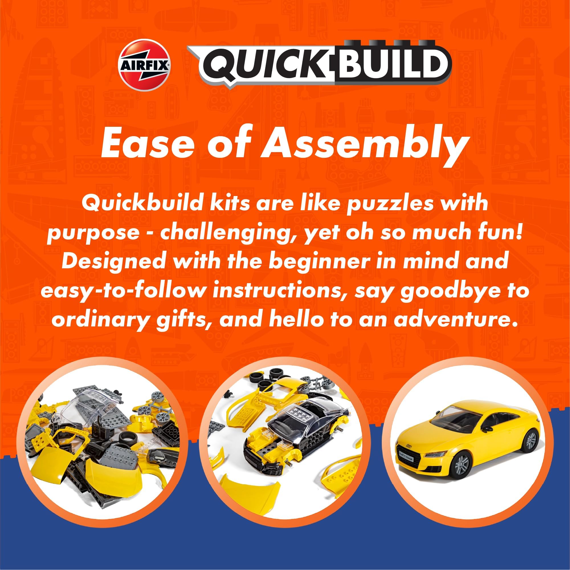 Airfix QUICKBUILD Spitfire & Messerschmitt Bf109 Model Aircraft Kit - No Glue, No Paint Required 4