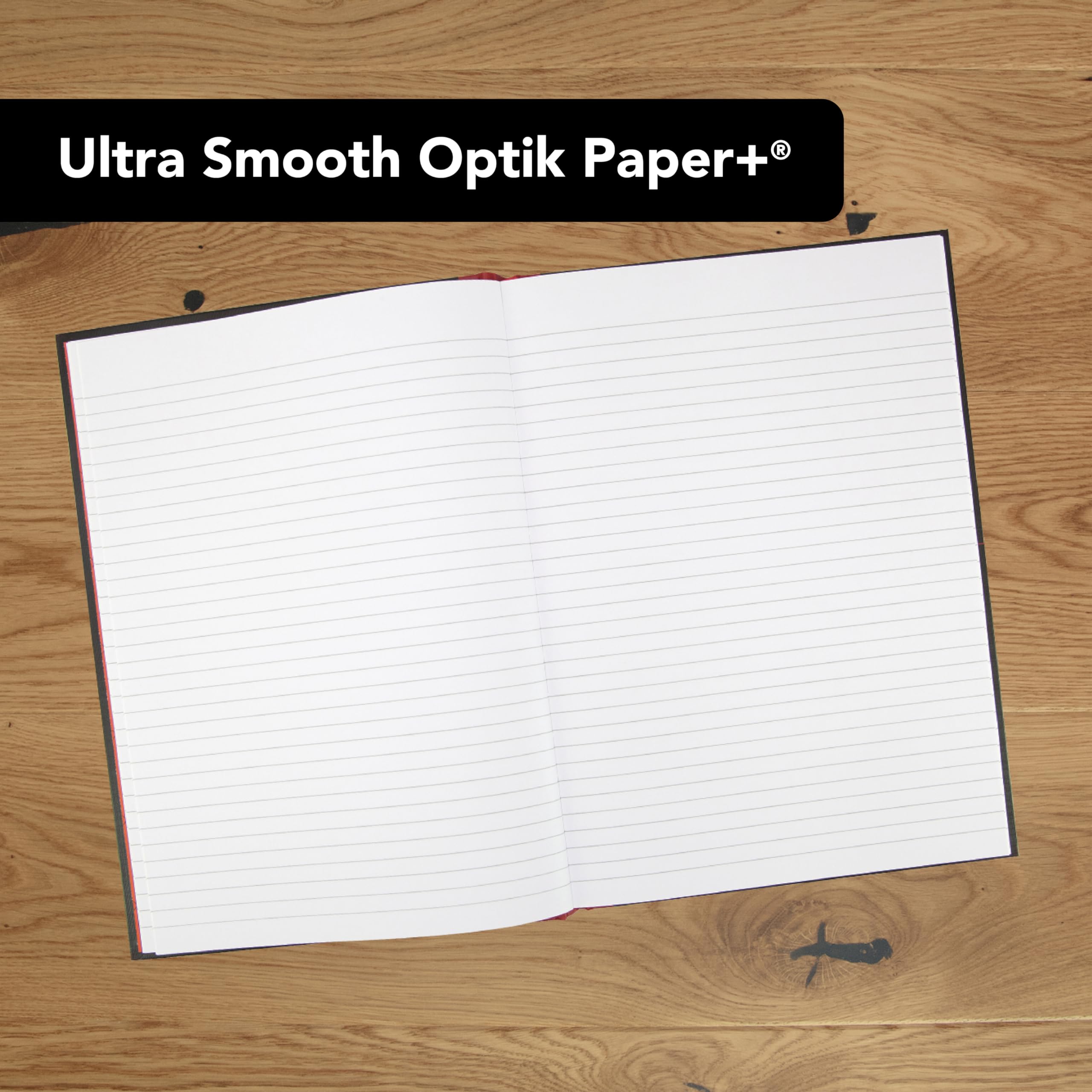 Black n' Red A5 Hardcover Composition Notebook | Ruled Pages | Black | 1 Piece