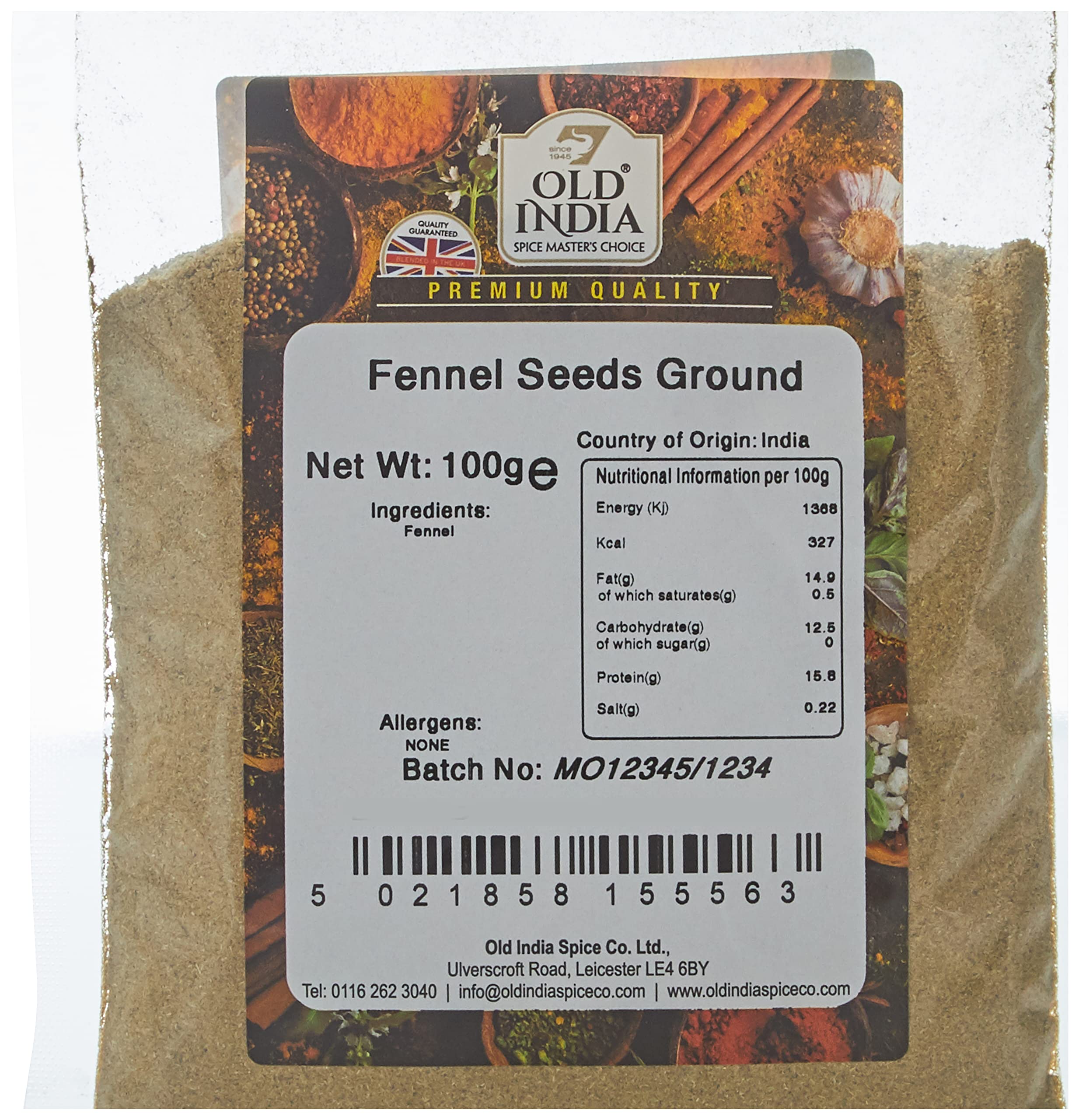Old India Ground Fennel Seeds Powdered Seasoning | 100g Pack | 100% Natural 2