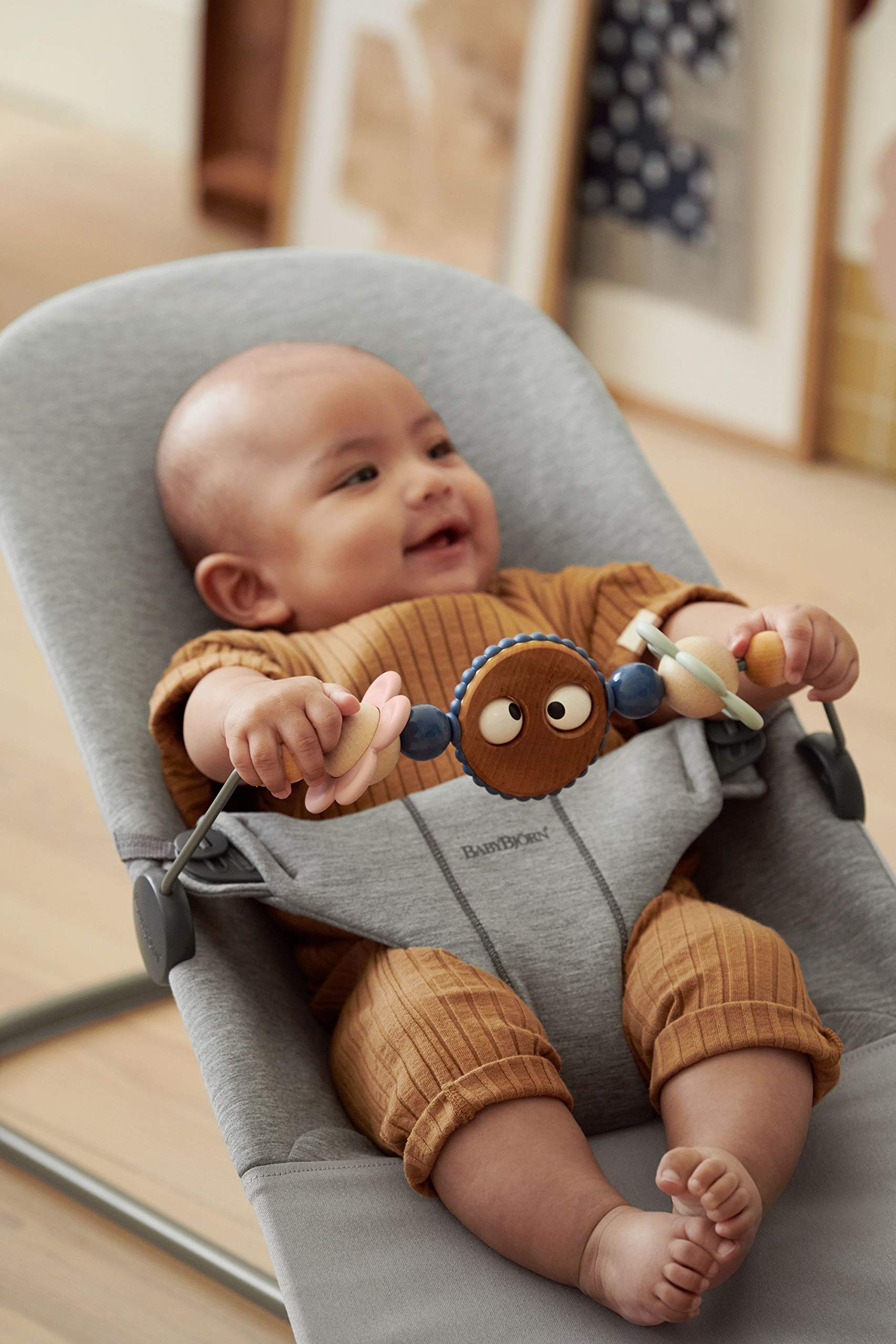 BabyBjörn Toy for Bouncer - Googly Eyes Pastels | Stimulates Development | Fits All Bouncers 4