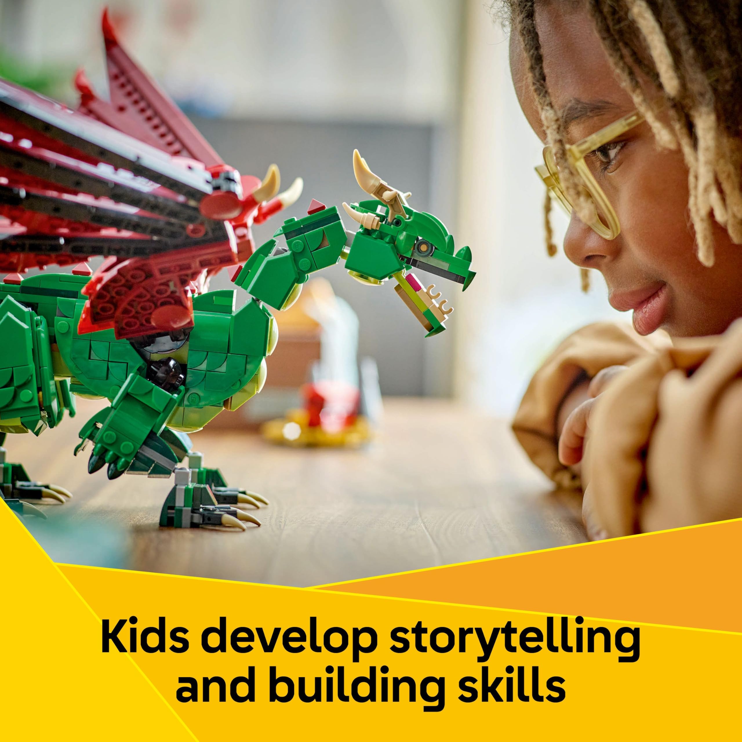 LEGO Creator 3in1 Medieval Dragon Toy - Build a Dragon, Sea Serpent or Phoenix | 715 Pieces 6