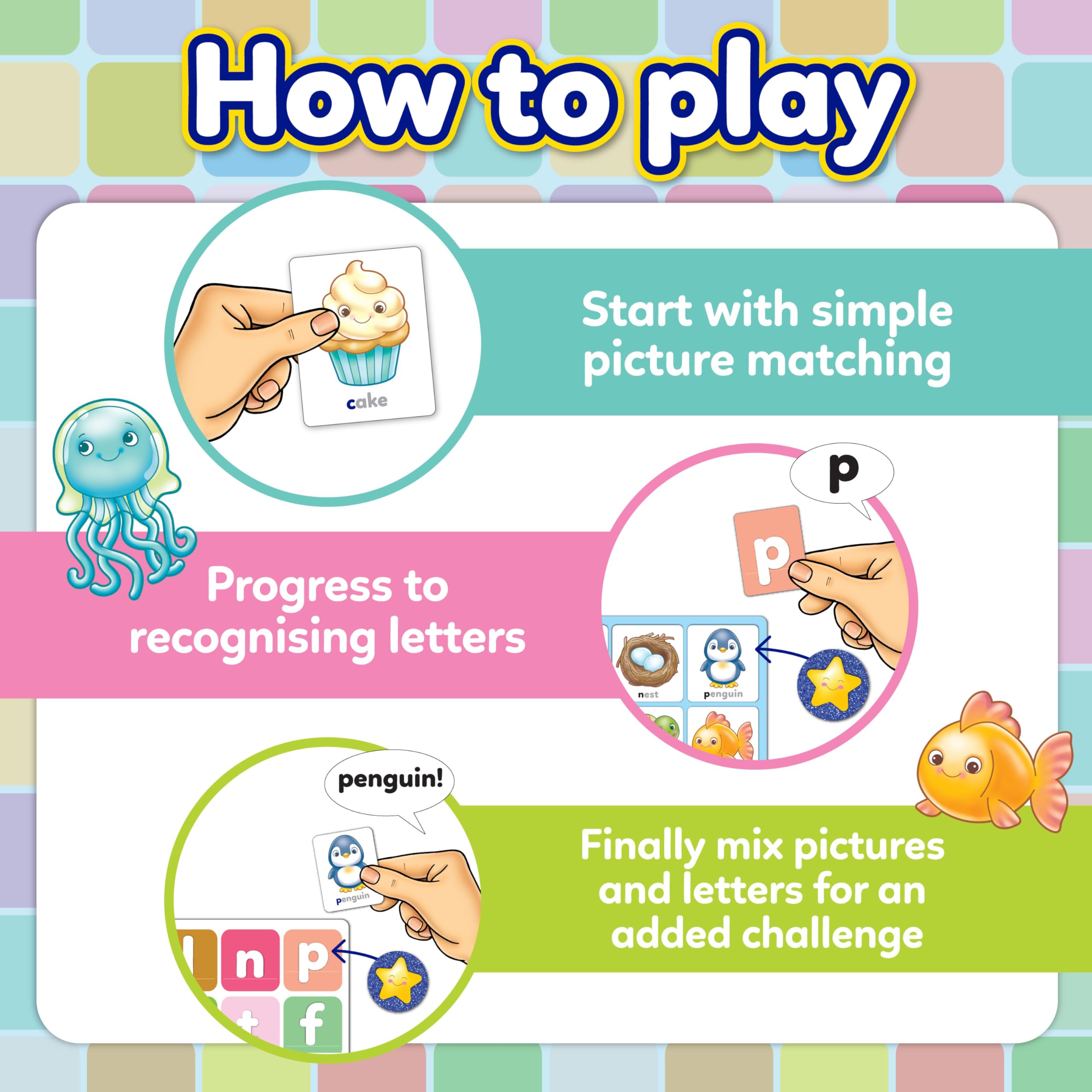 Orchard Toys Alphabet Bingo Educational Early Learning Game for Ages 4+ | Multicolor 4