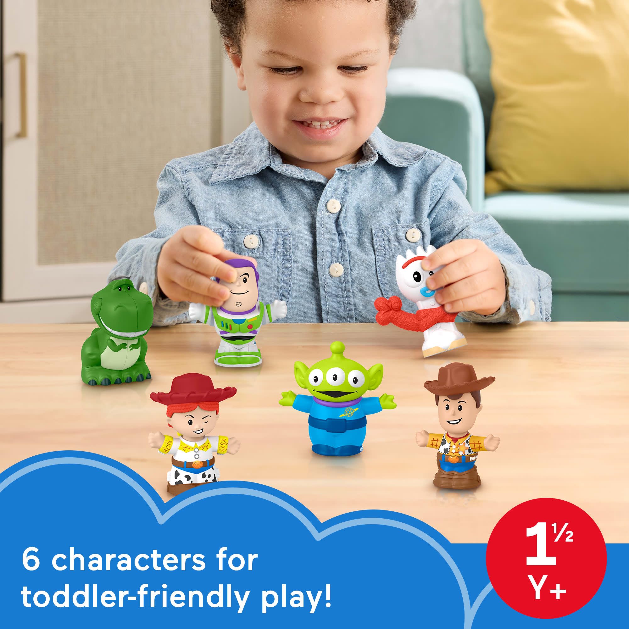 Fisher-Price Little People Disney Pixar Toy Story Figure Set (6 Figures) | Ages 18 Months+ 2