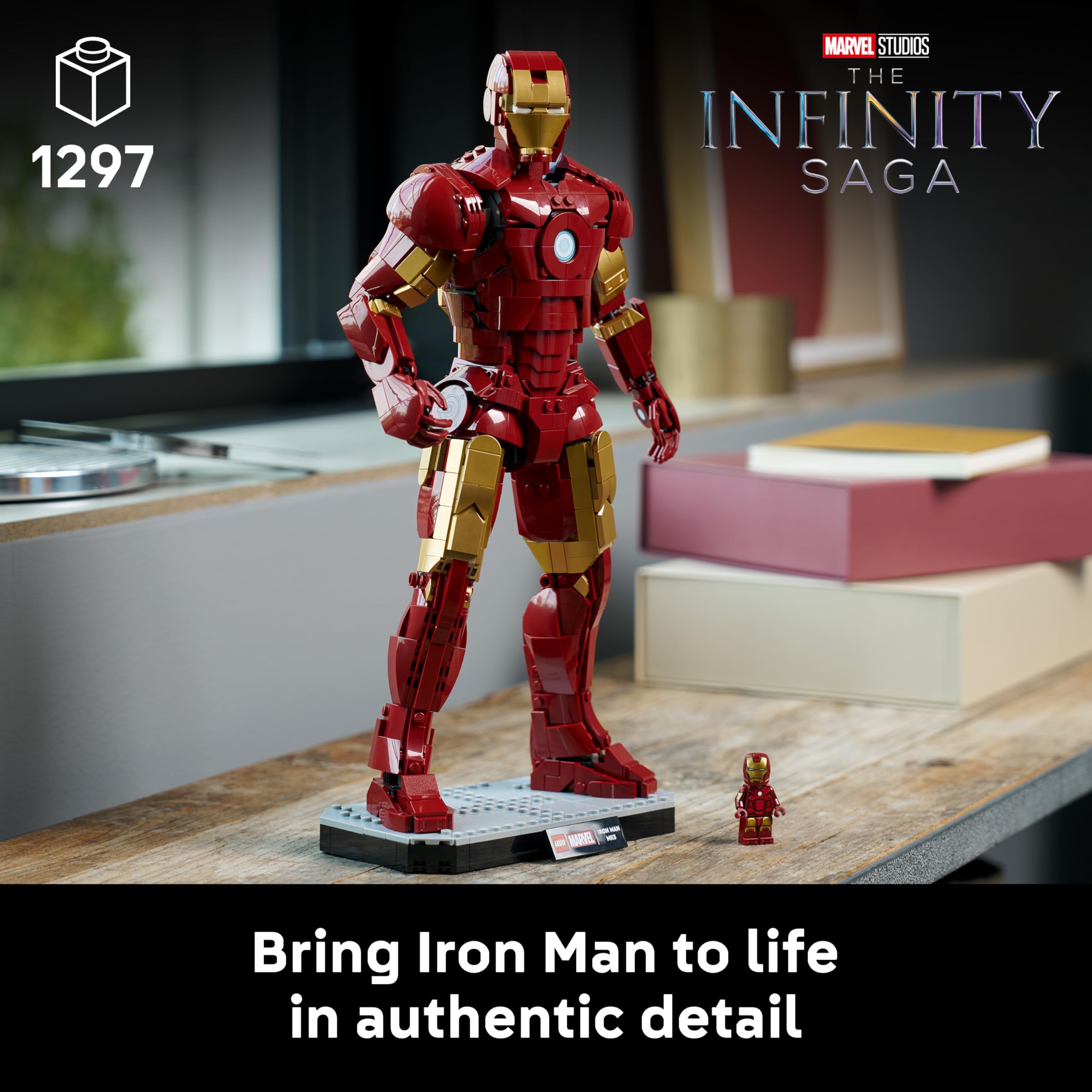 LEGO Marvel Iron Man Mark 3 Collectors' Edition Figure 76344 | 1,297 Pieces | Ages 18+
