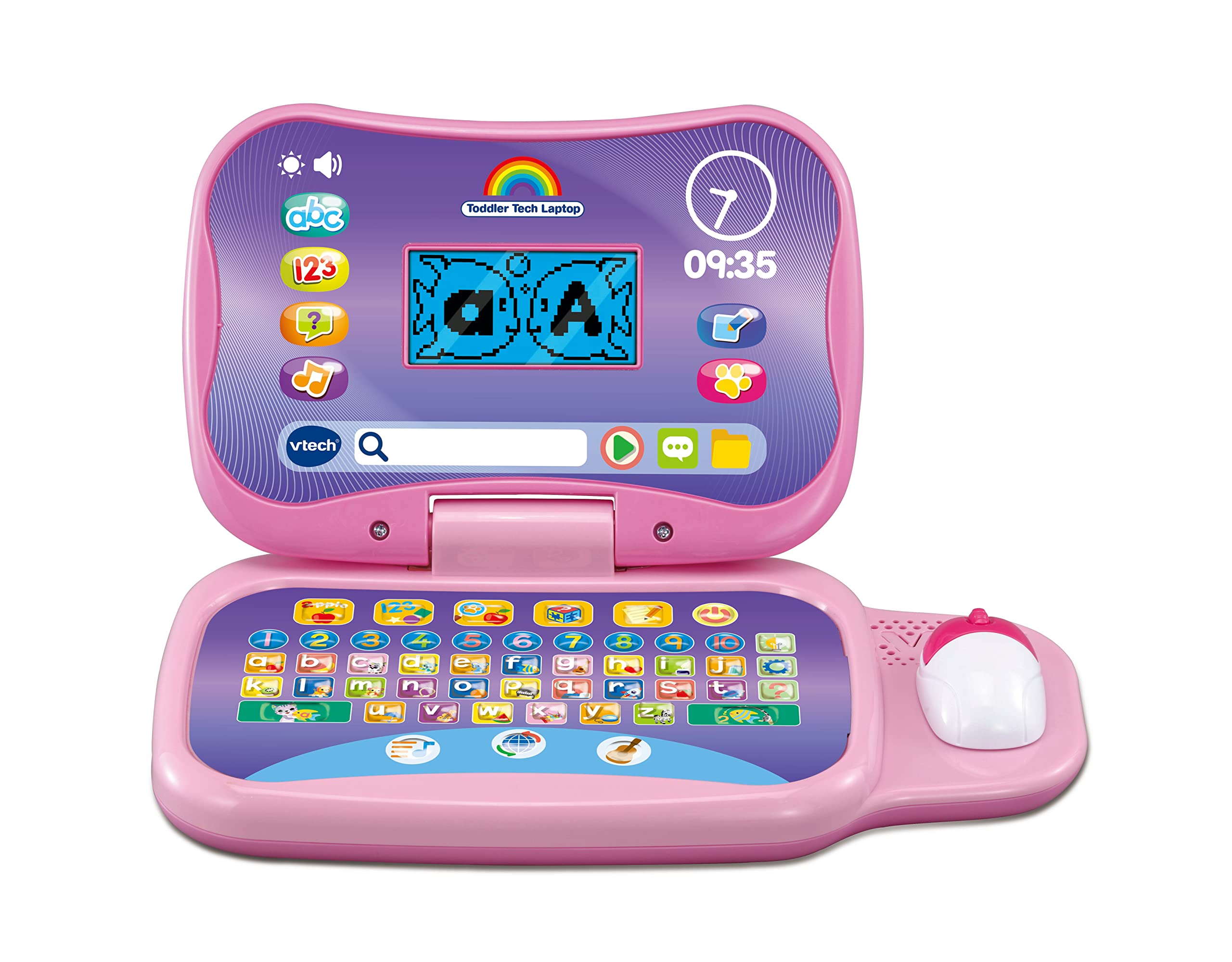 VTech Toddler Tech Laptop - Interactive Educational Computer Toy for Ages 2-5