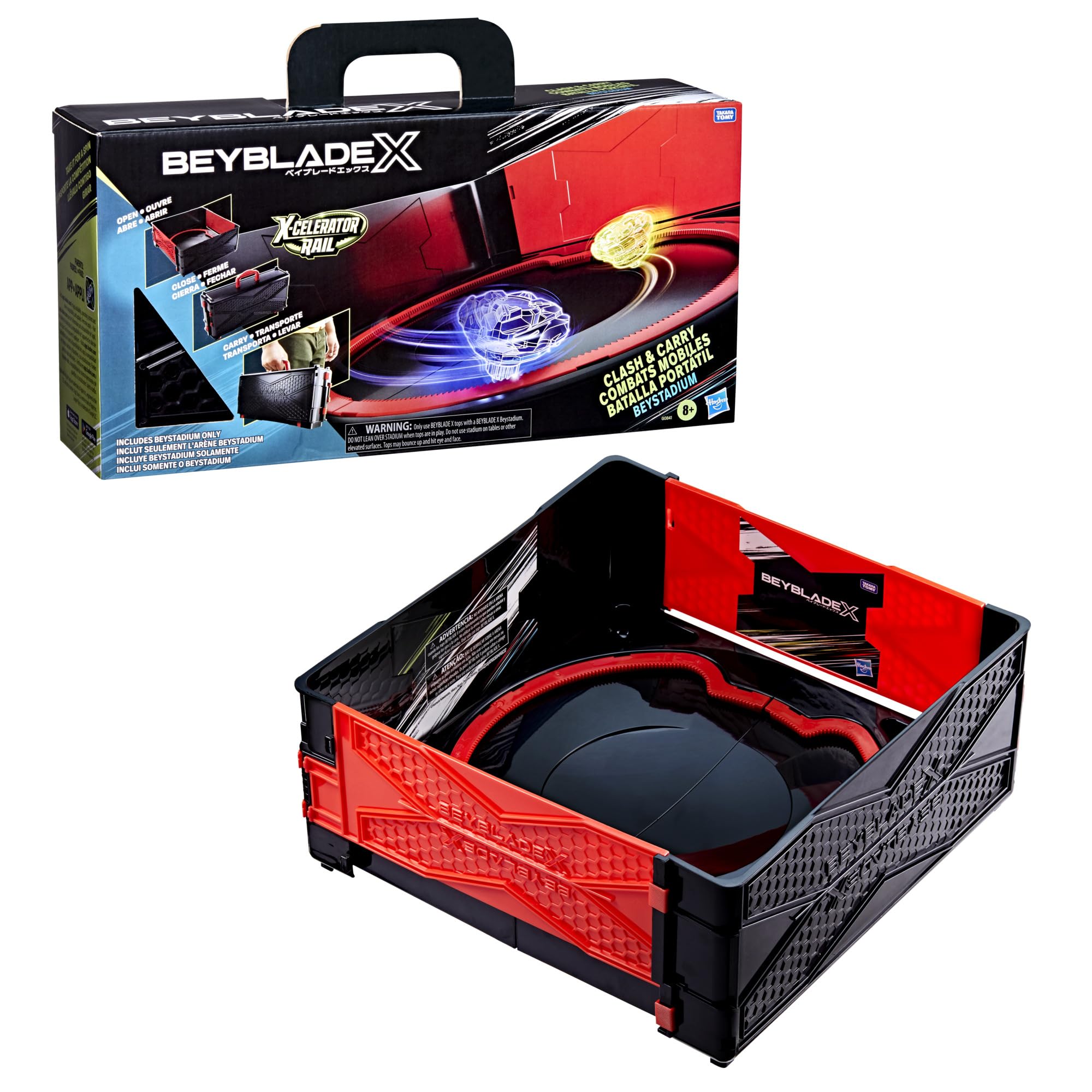 Beyblade X Clash and Carry Beystadium - Portable Arena | Folds for Travel | Ages 8+ 1