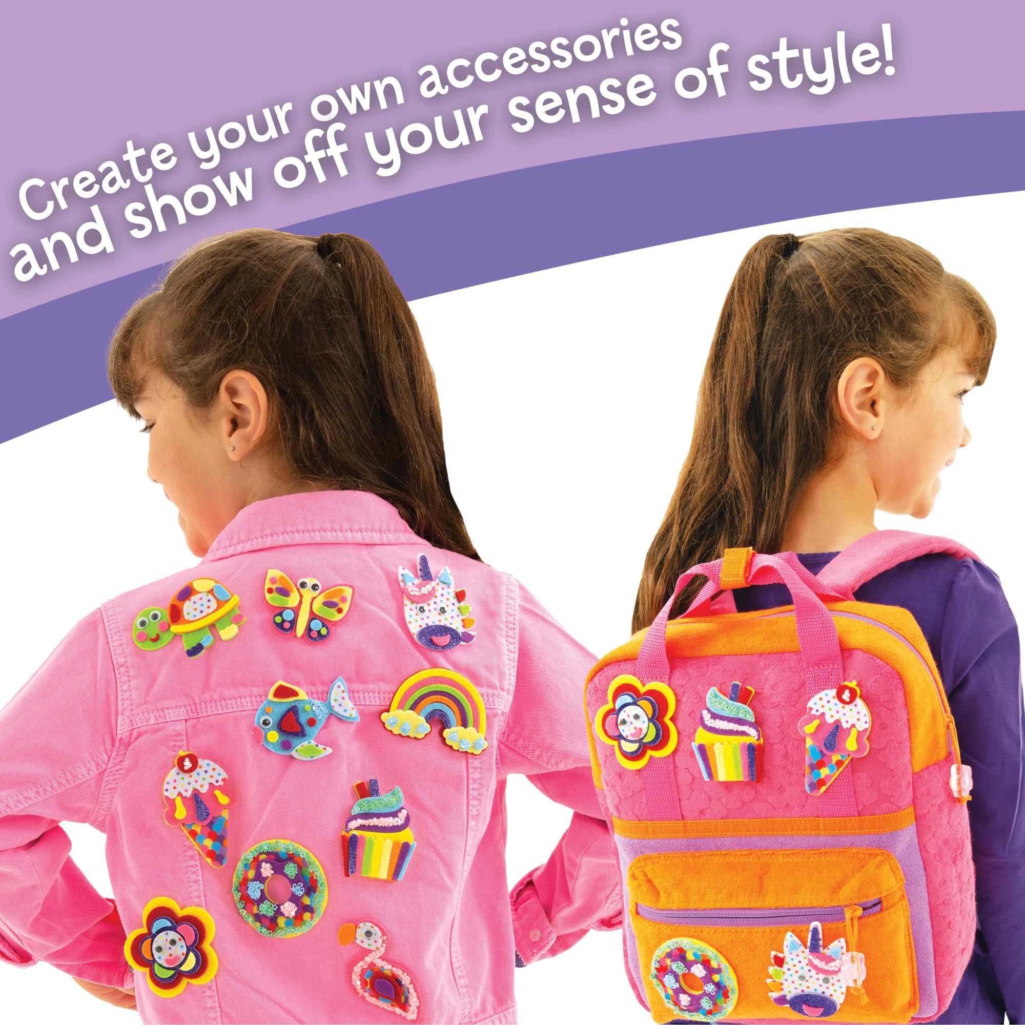 Galt Perfect Patches Arts and Crafts Kit - 10 Fun Fuzzy Felt Faces for Ages 5+ 7