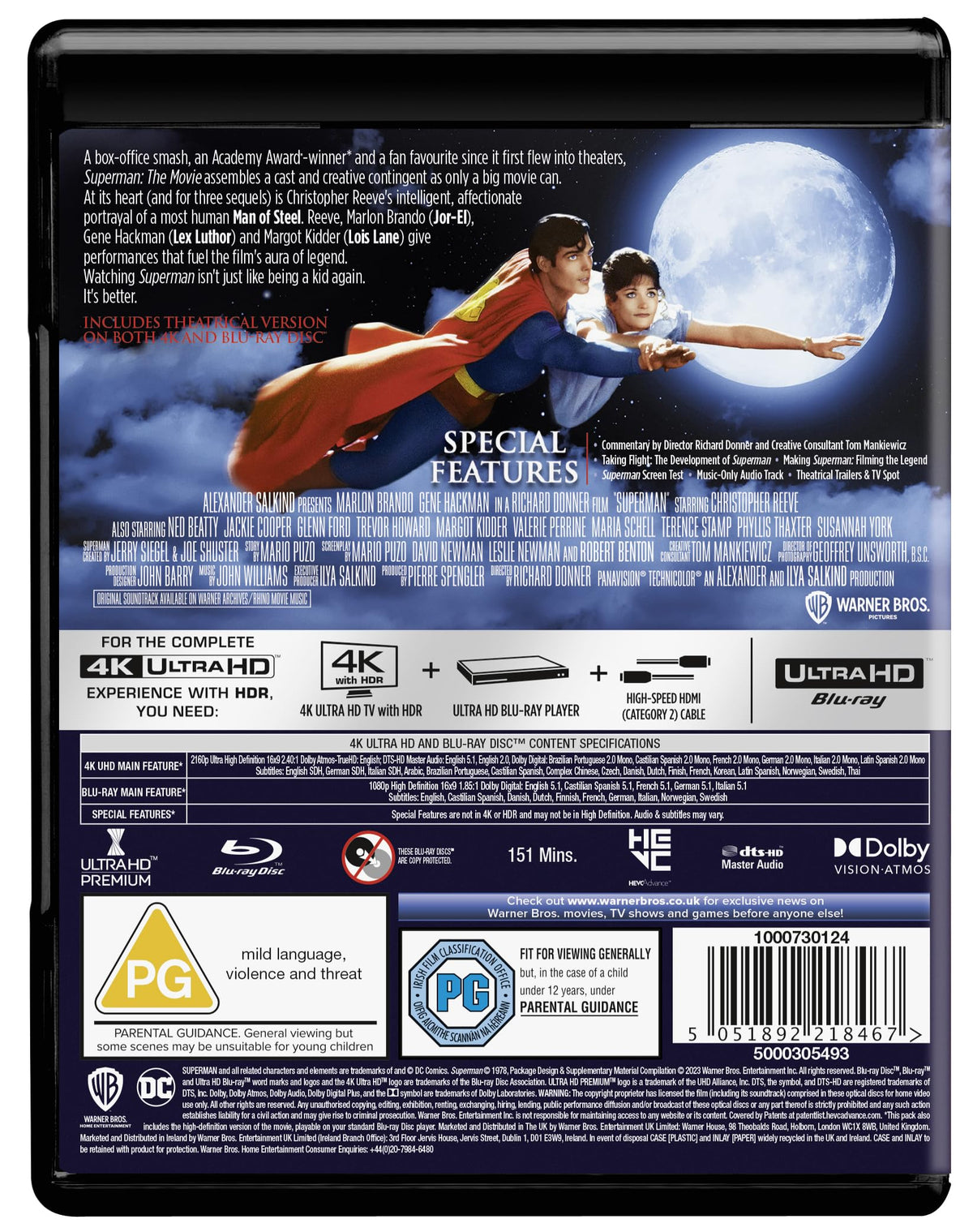 Superman: The Movie [4K UHD Blu-ray]