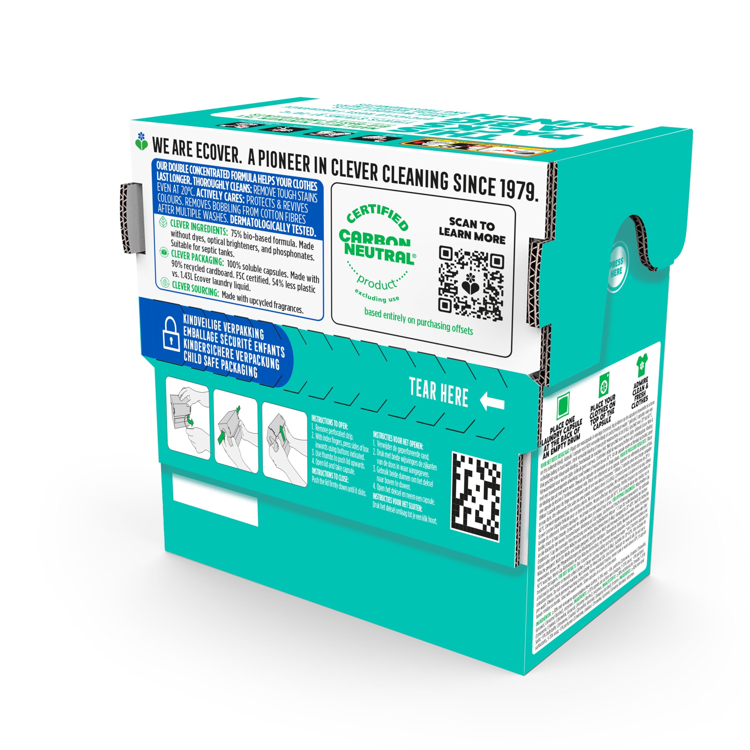 Ecover Bio Washing Capsules - Laundry Detergent Tablets 7