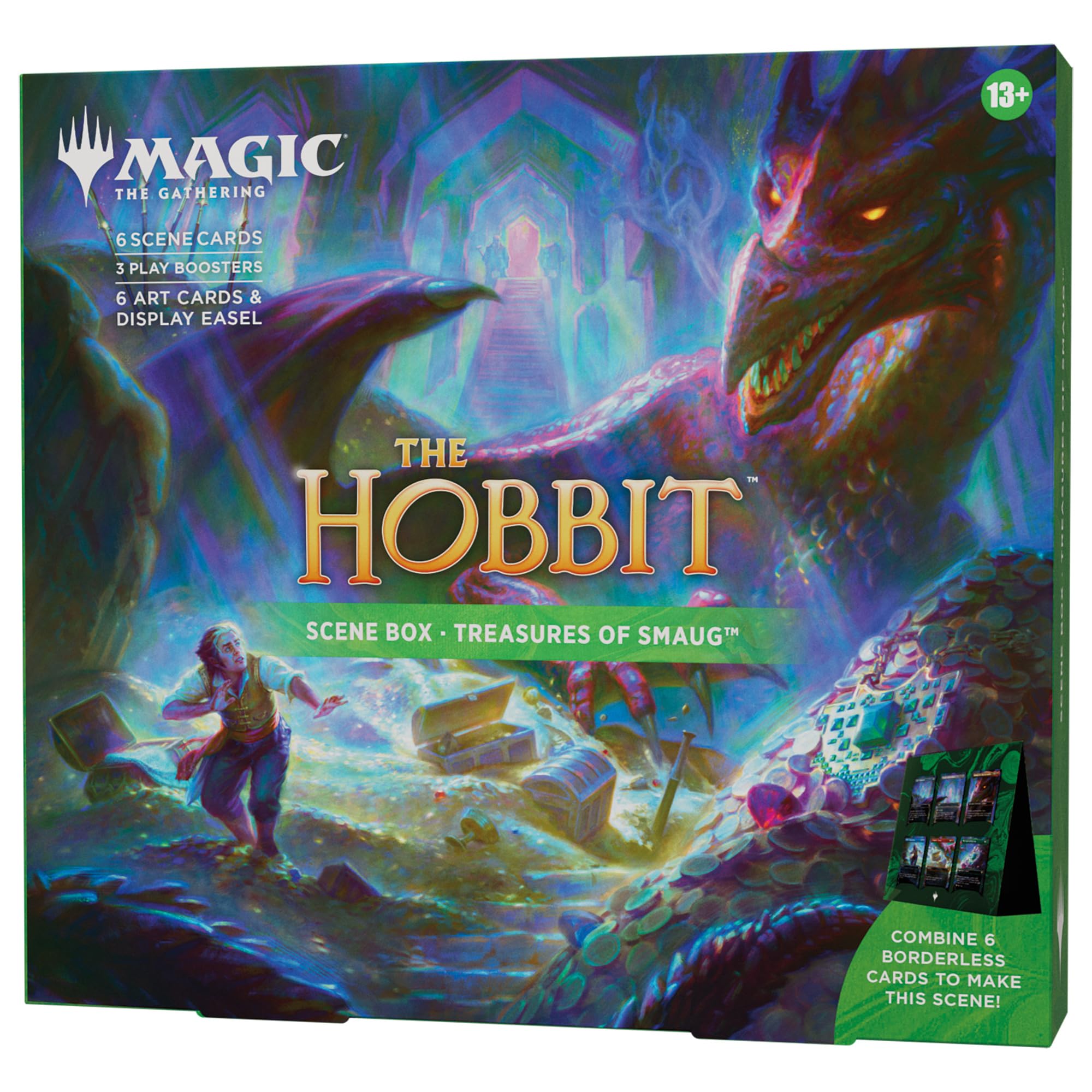 Magic: The Gathering Treasures of Smaug Scene Box | 6 Foil Borderless Cards | 3 Play Boosters 1