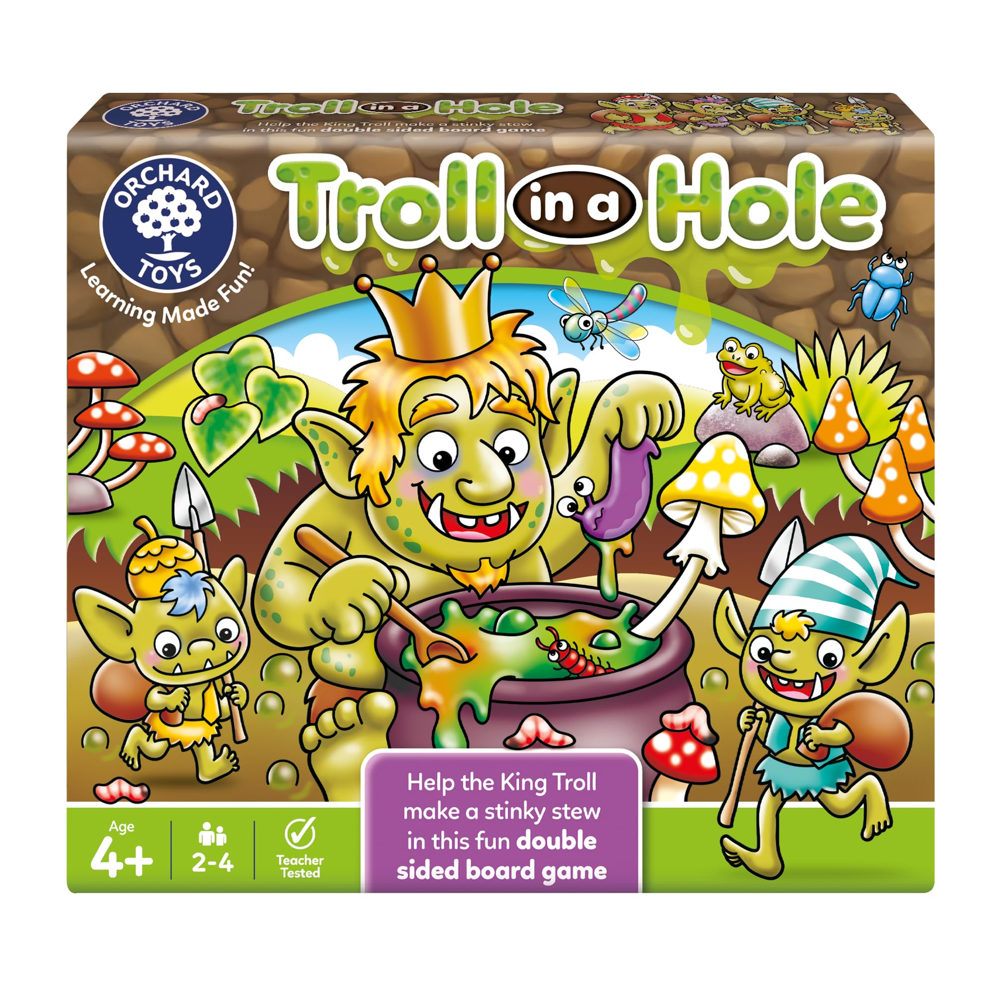 Orchard Toys Troll in a Hole Family Board Game | Ages 4+ | 2 Ways to Play | Educational 1