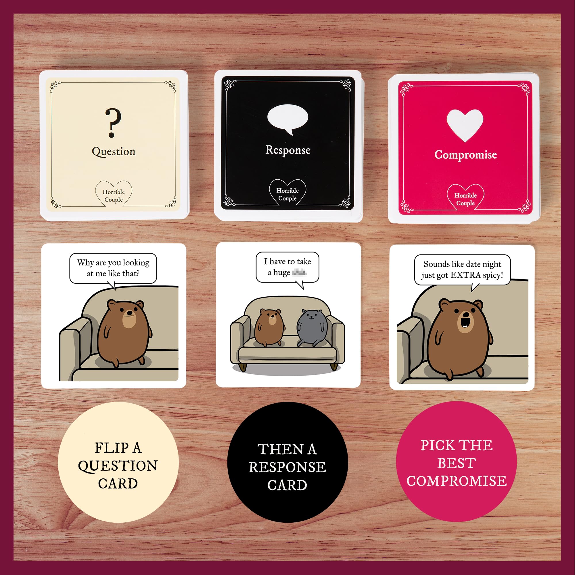 Exploding Kittens Horrible Couple – Extra Horrible Edition Party Card Game | 2-8 Players | Ages 17+ 4