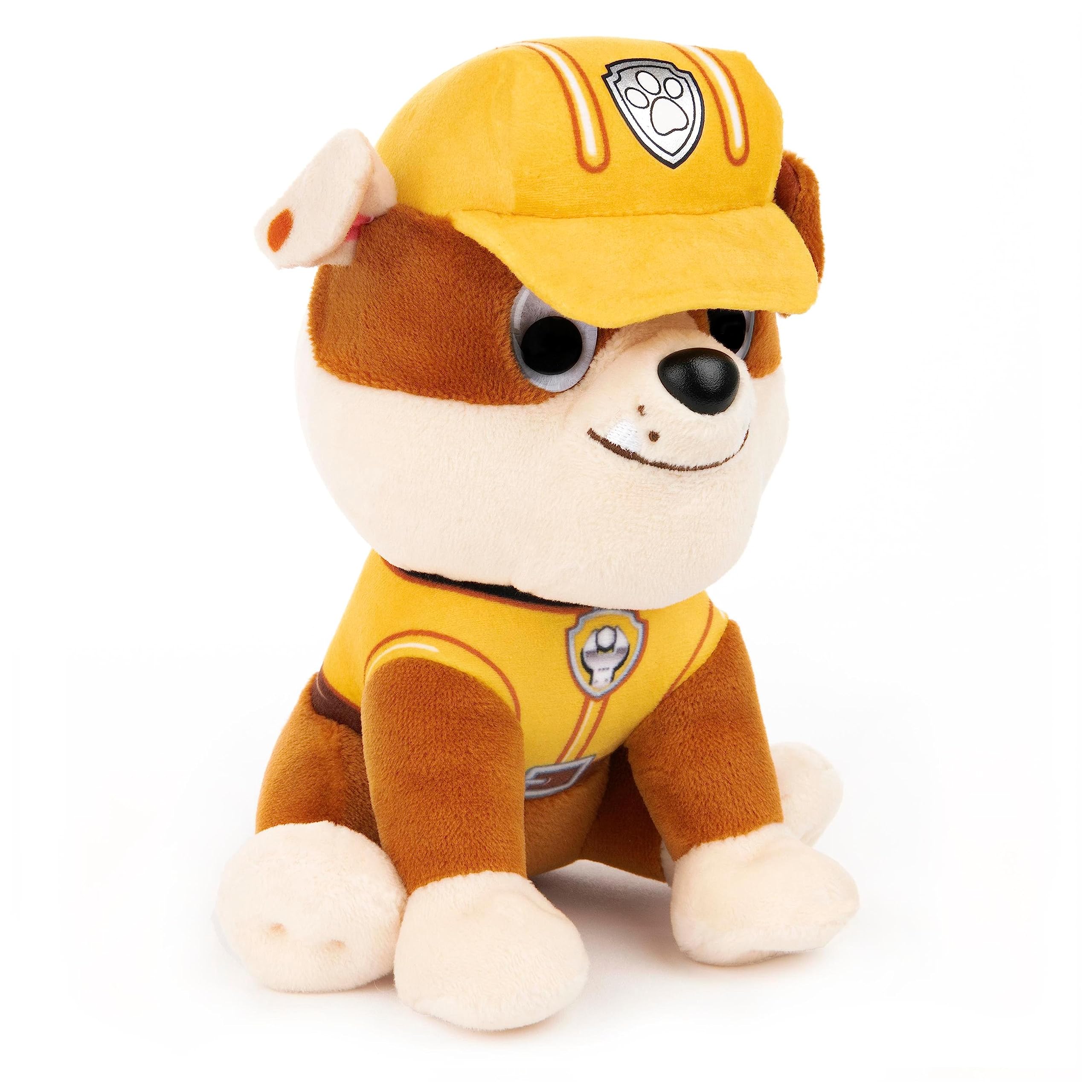 GUND PAW Patrol Rubble Plush Toy - 6 Inch Cuddly Stuffed Animal for Toddlers 4
