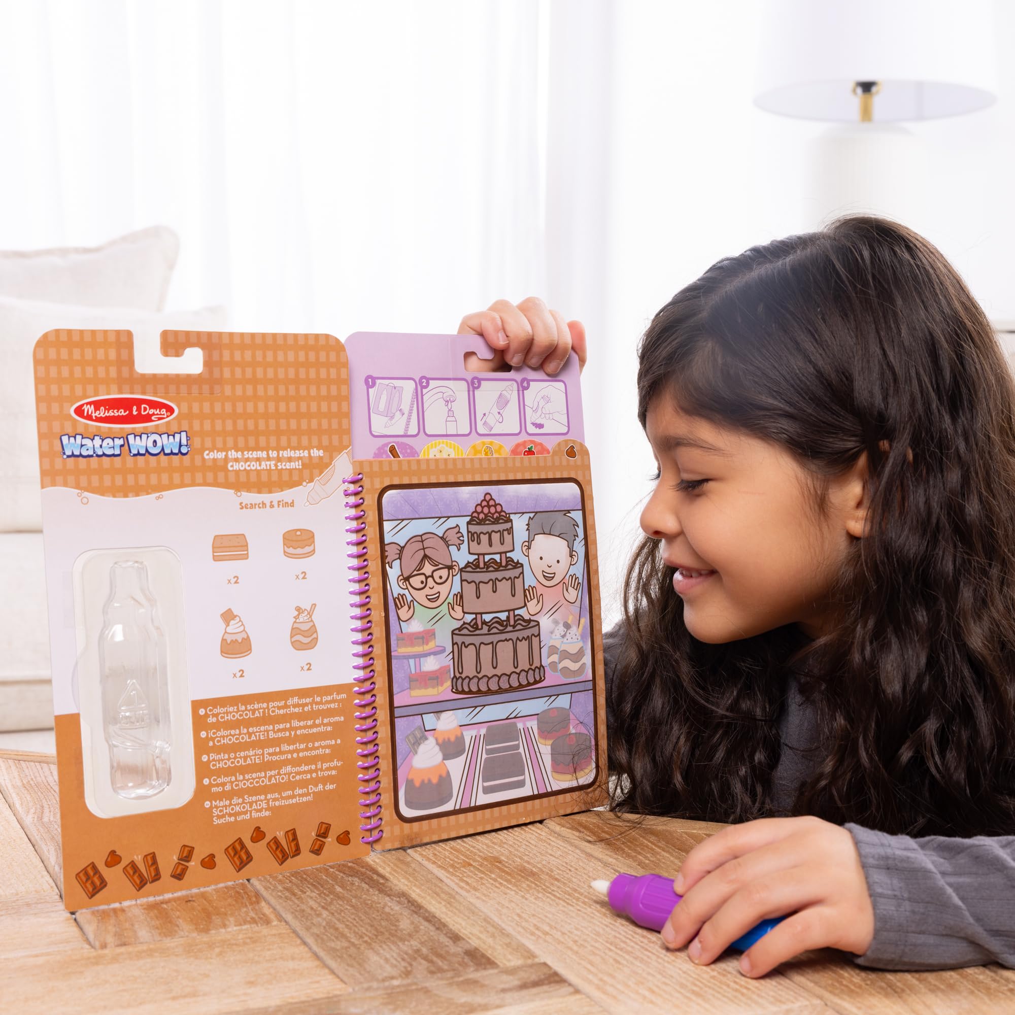 Melissa & Doug Water WOW! Treats - Mess-Free Scented Painting Activity Book for Kids Ages 3-6 6
