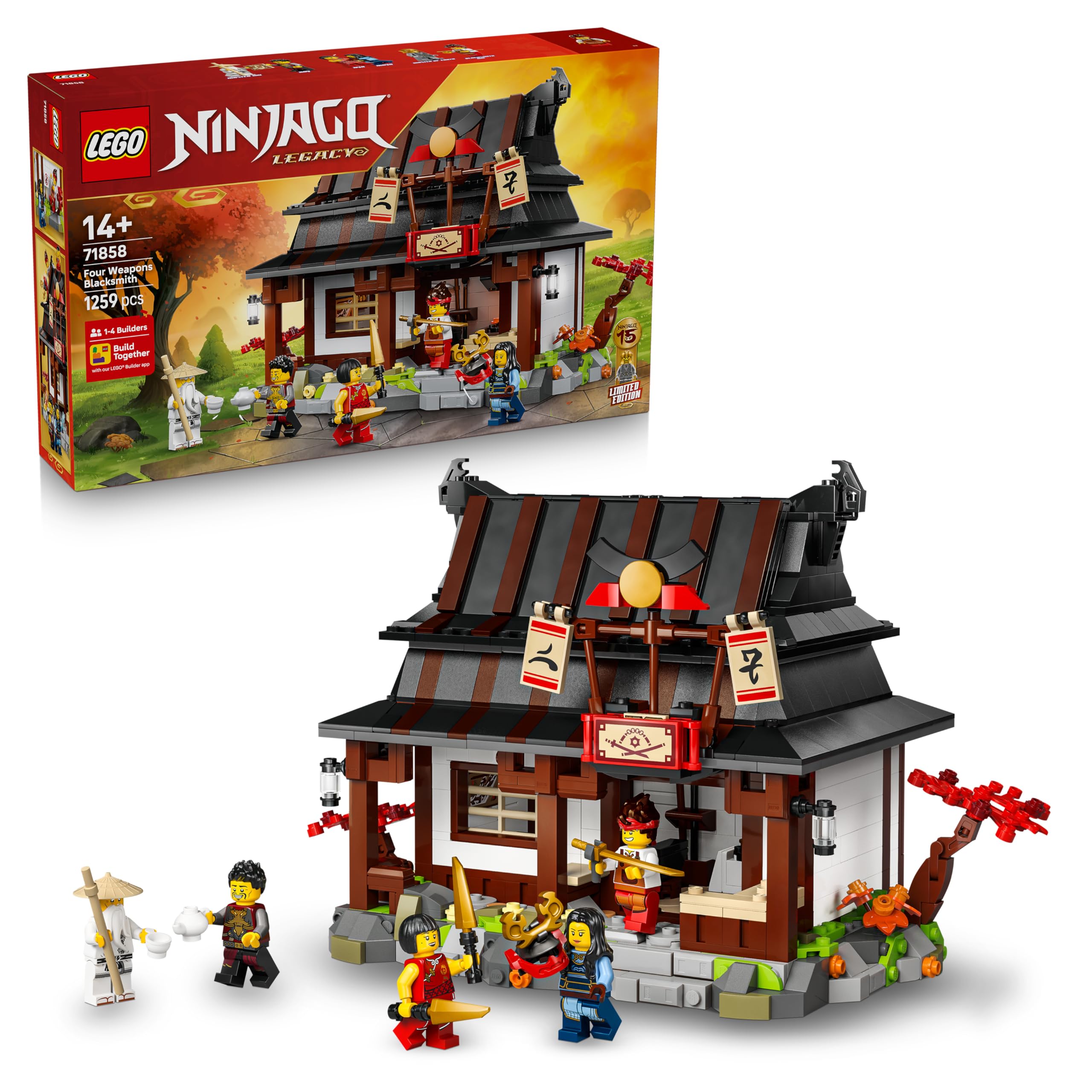 LEGO NINJAGO Four Weapons Blacksmith 71858 - 15th Anniversary Set | Ages 14+ 1