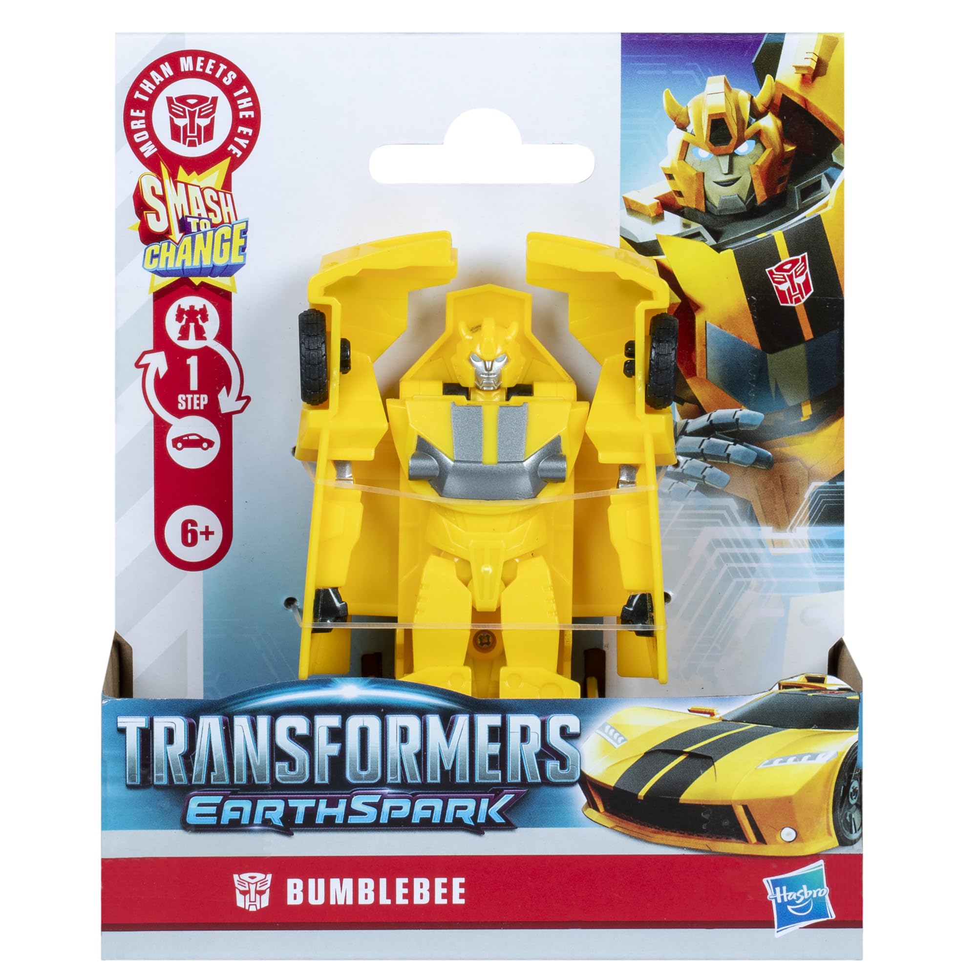 Transformers EarthSpark Bumblebee 1-Step Smash Changers Action Figure | 10 cm
