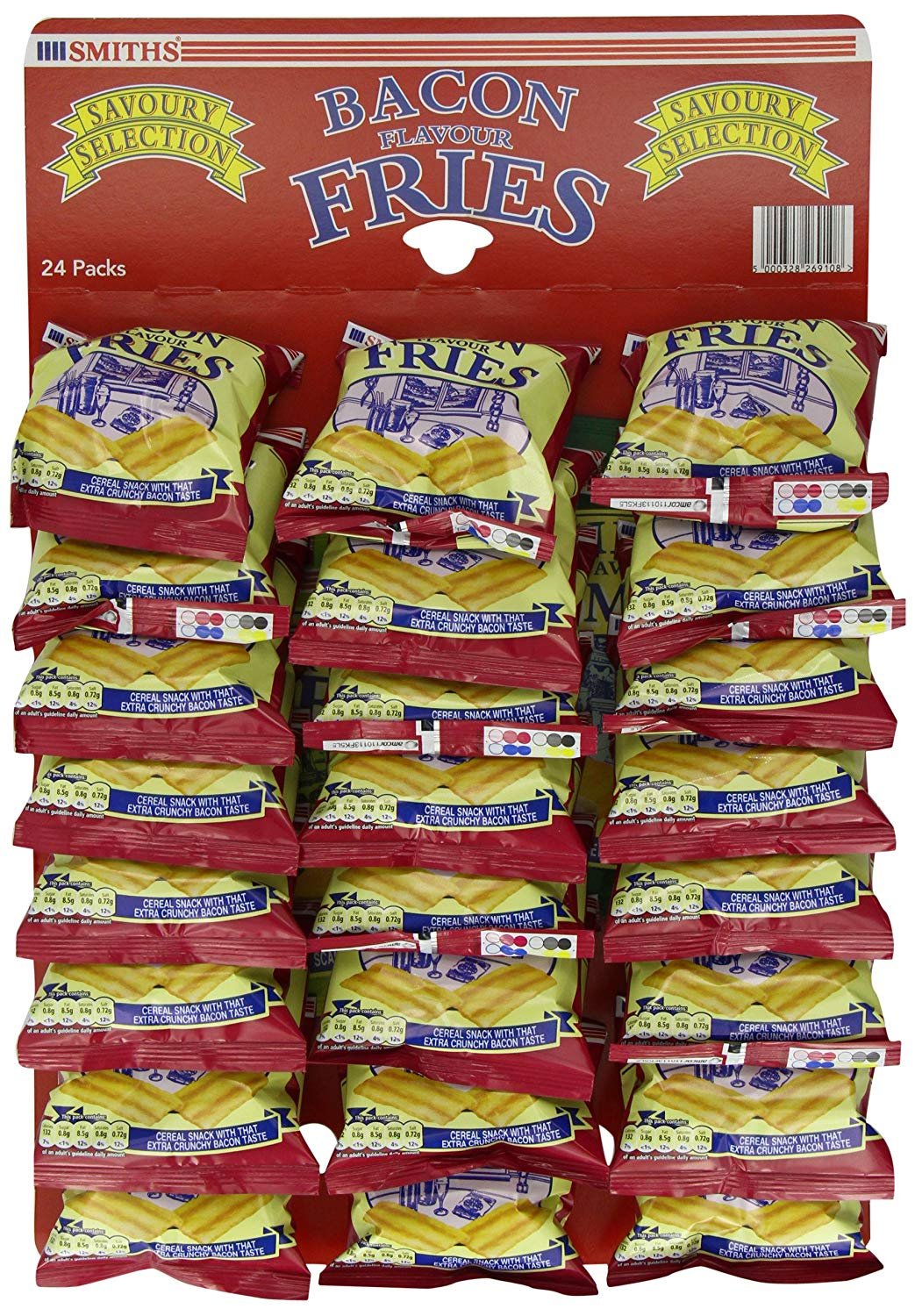 Smiths Savoury Snacks Bacon Fries Pub Favourites, 24g (Pack of 24) 9