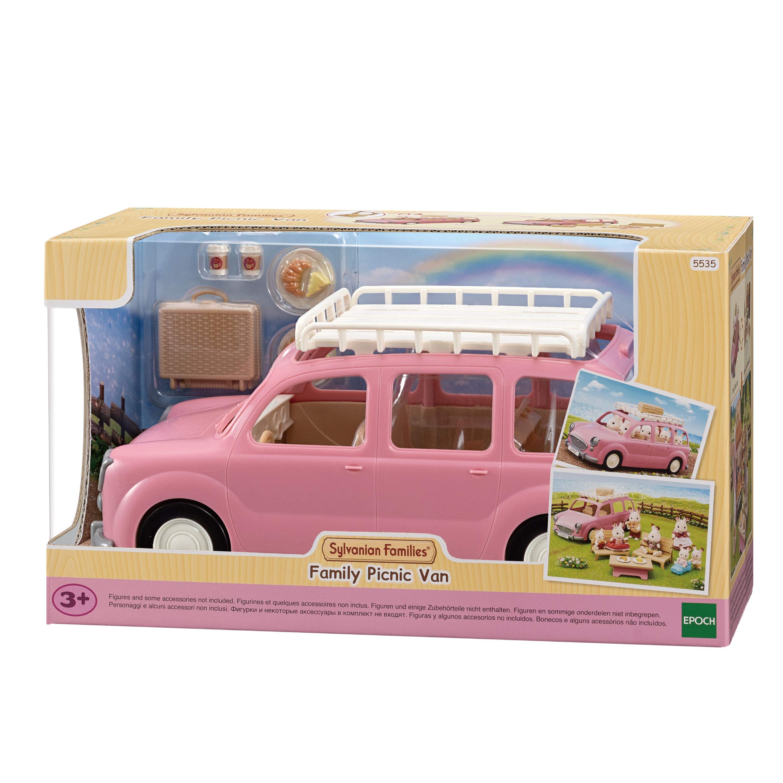 Sylvanian Families Family Picnic Van Playset - Fits 8 Figures | Multicolor Plastic | Ages 3+ 2