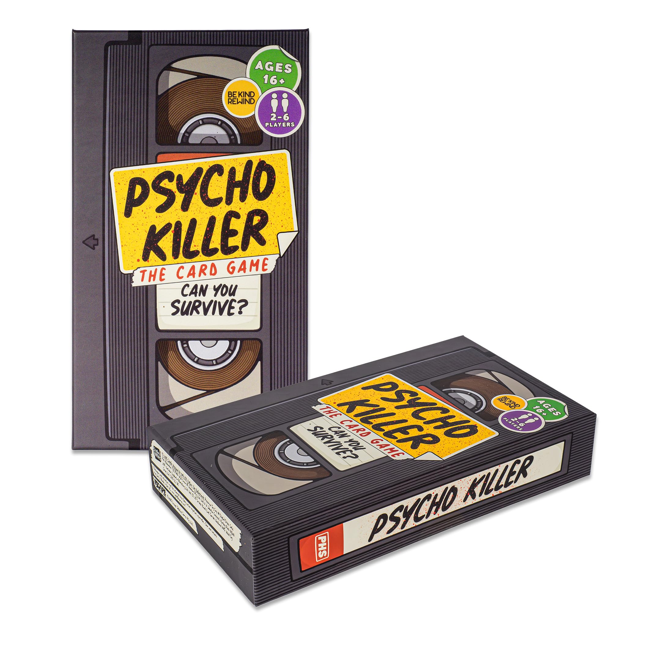 Escape Tabletop Games Psycho Killer Card Game – VHS-Style Horror Survival Party Game for Adults 4