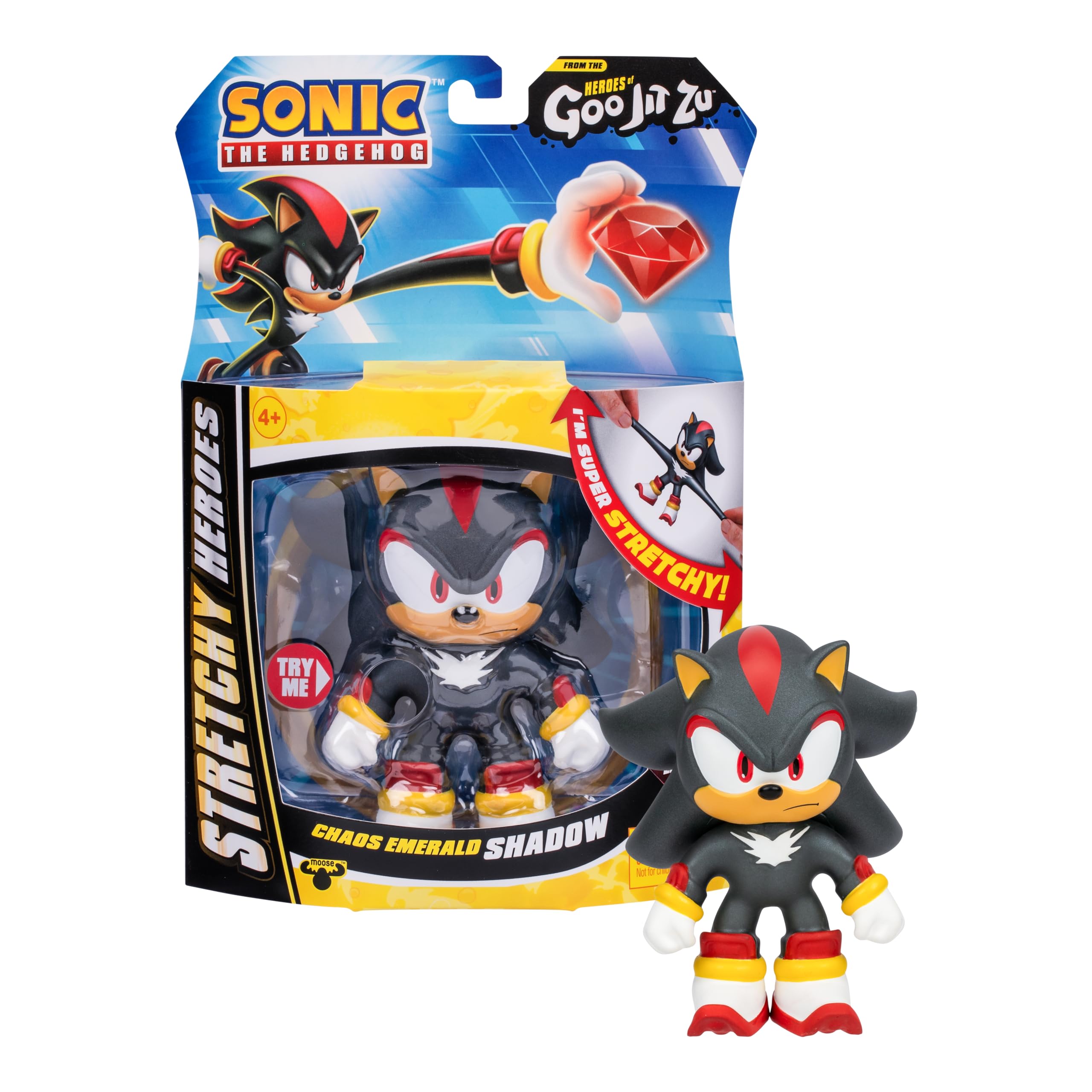 Heroes of Goo Jit Zu Sonic the Hedgehog Chaos Emerald Shadow Stretchy Figure 1