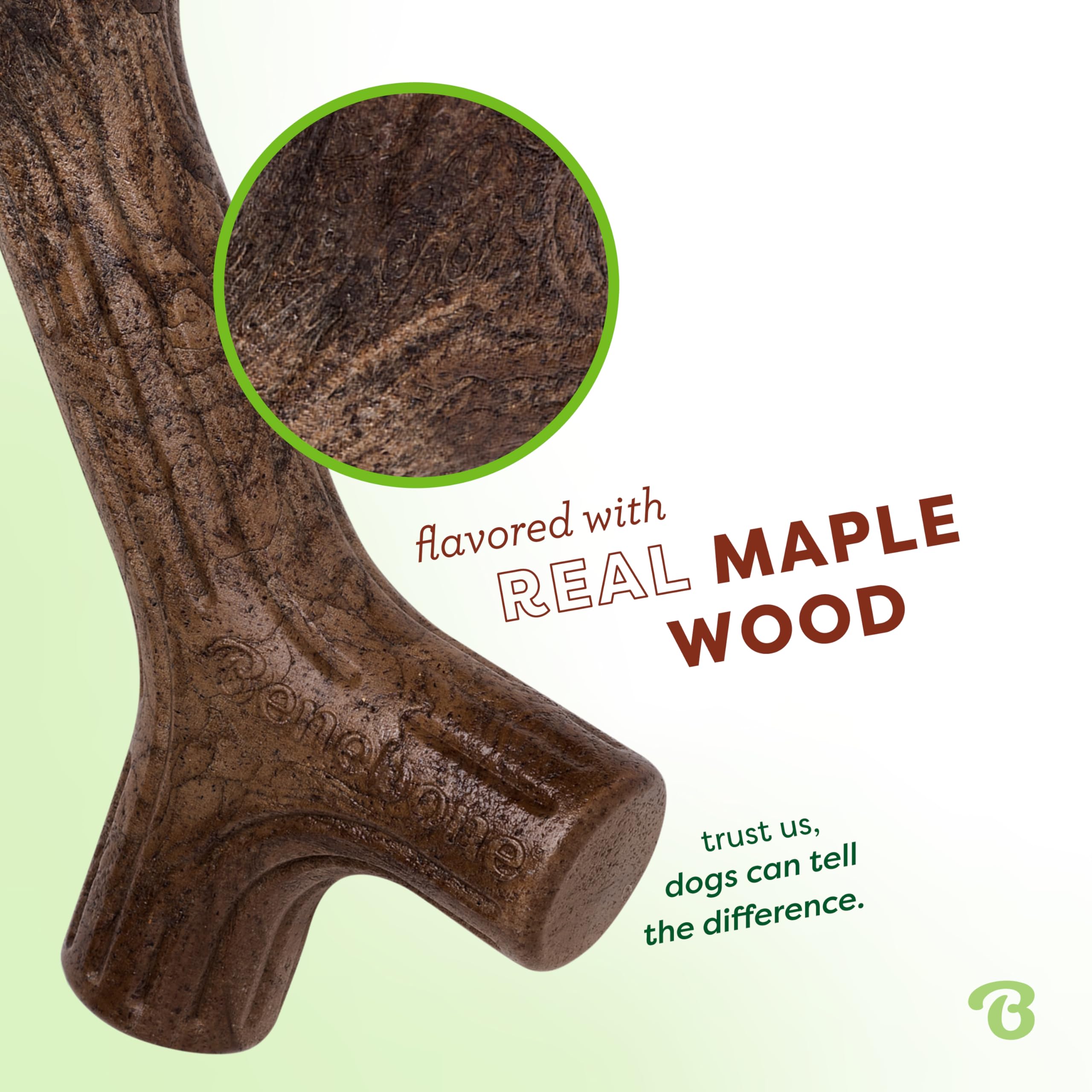 Benebone Maplestick Durable Dog Chew Toy - Medium, Real Maple Wood Flavor