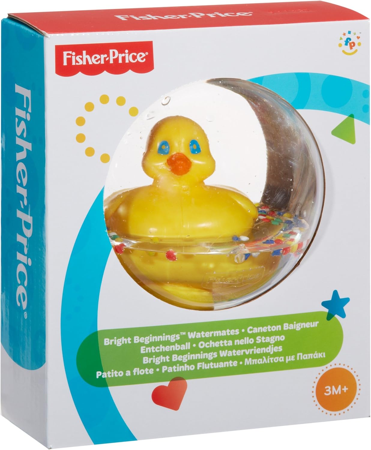 Fisher-Price Watermates Duck Ball - Floating Bath Toy for Babies & Toddlers 8