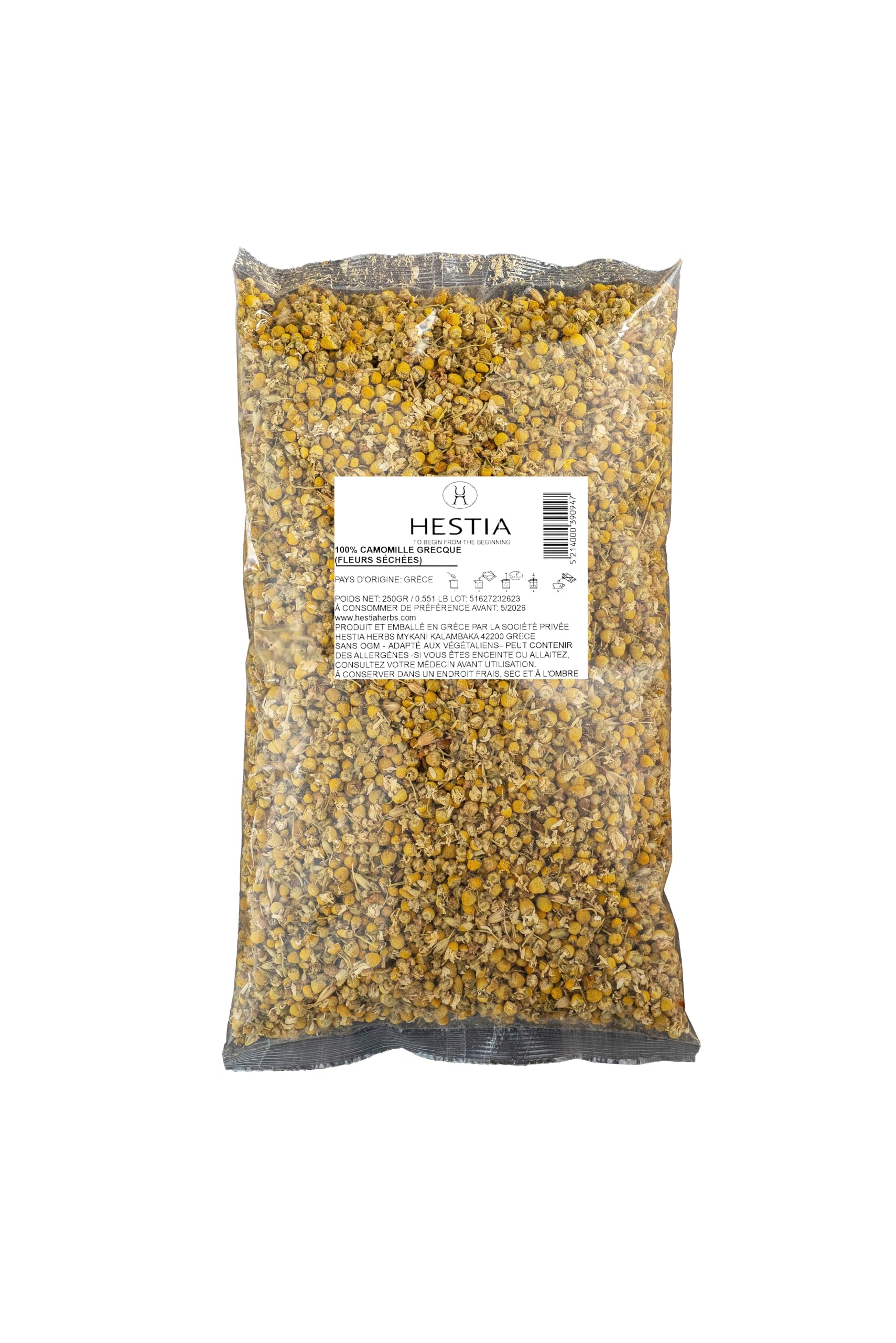 HESTIA Herbs Greek Chamomile Flowers Loose Leaf Tea - 250g | Caffeine-Free | Rich in Phytonutrients 3