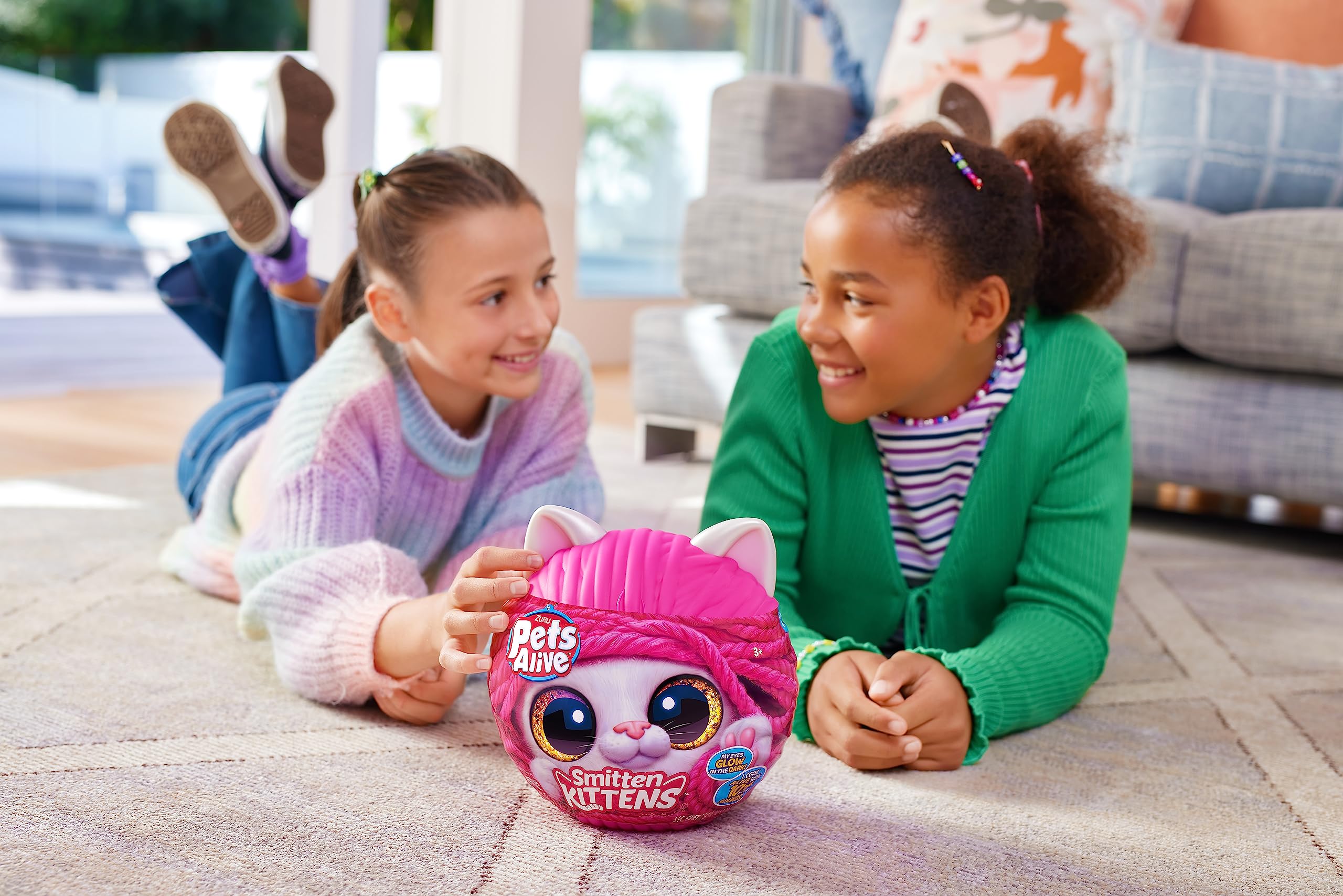 Pets Alive Smitten Kitten Minx - Interactive Electronic Plush Toy with Real Sounds, Ages 3+ 6