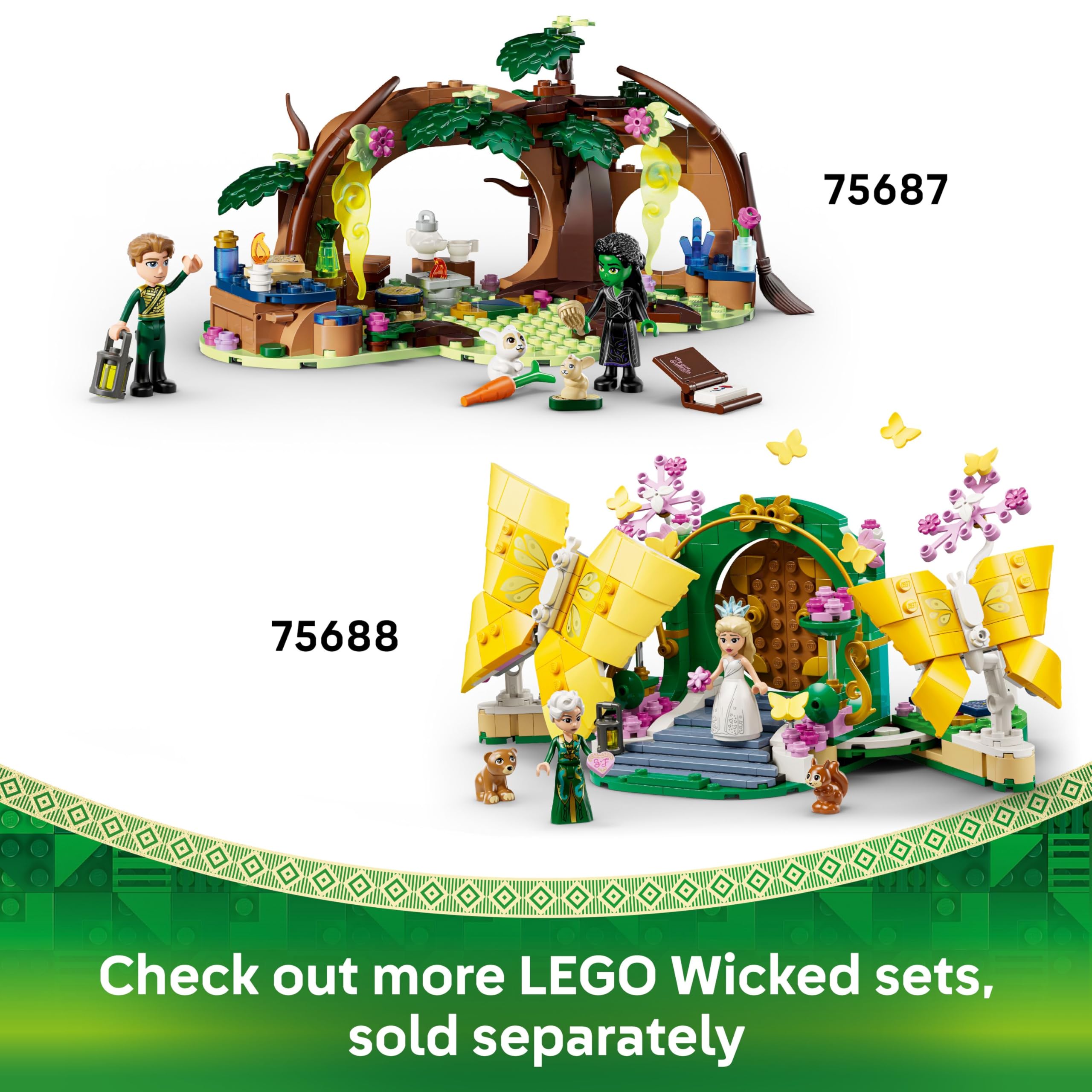 LEGO Wicked Emerald City & Kiamo Ko Castle Playset - 860-Piece Building Set for Kids 9+ 15