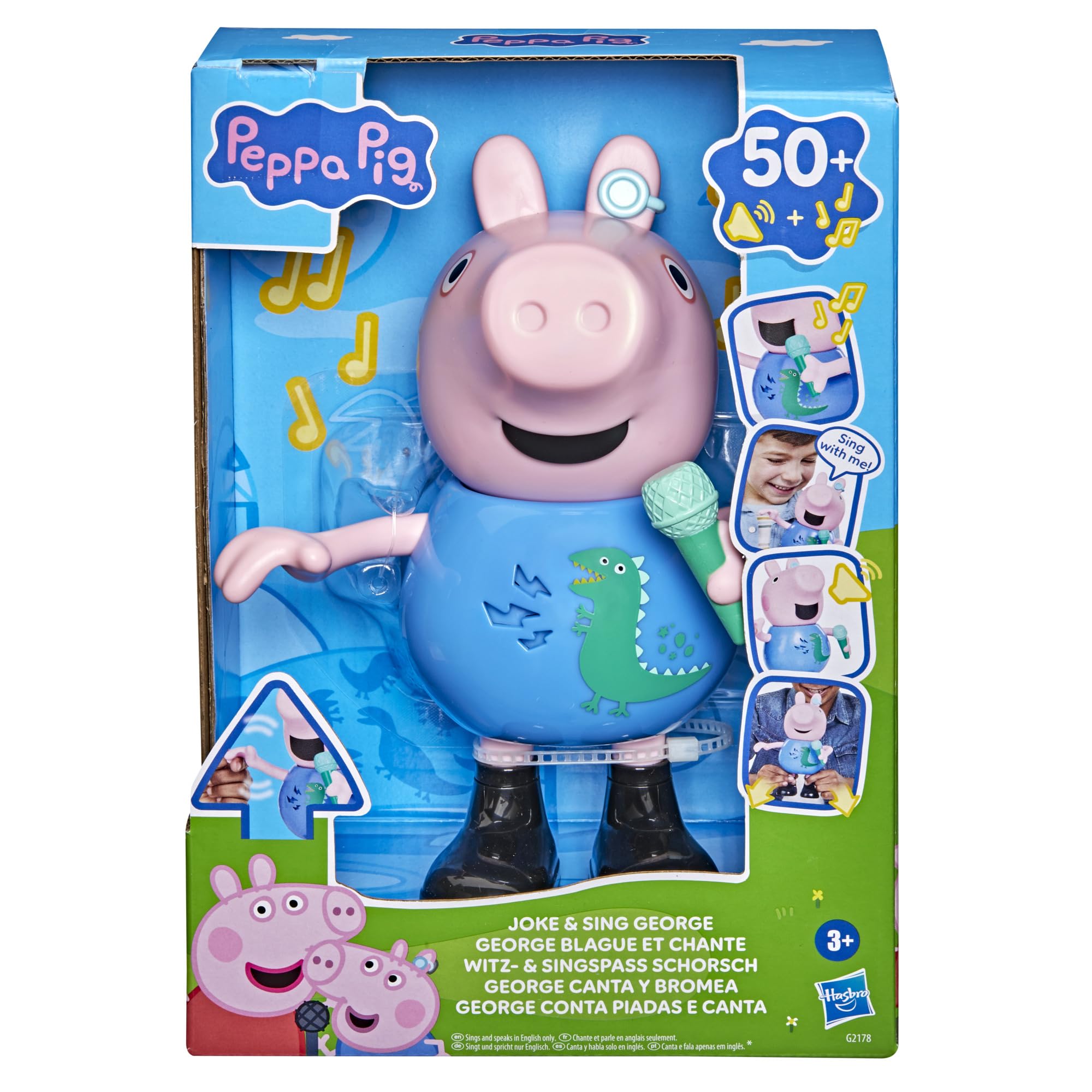 Peppa Pig Joke & Sing George 20-cm Figure - 50+ Sounds & Songs | Ages 3+ 2