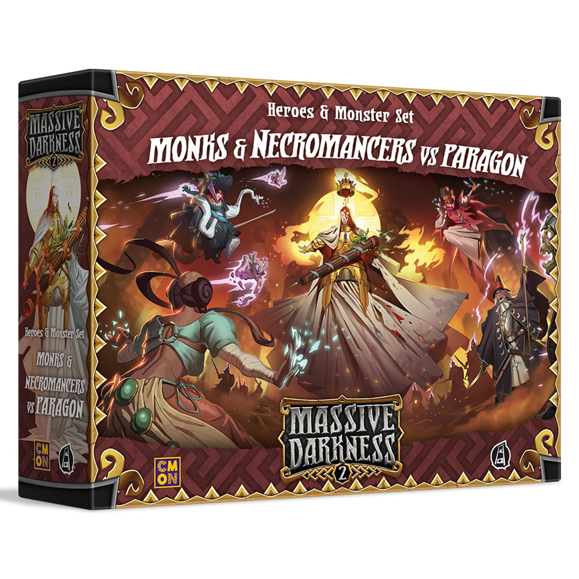 CMON Massive Darkness 2: Monks and Necromancers vs The Paragon Expansion