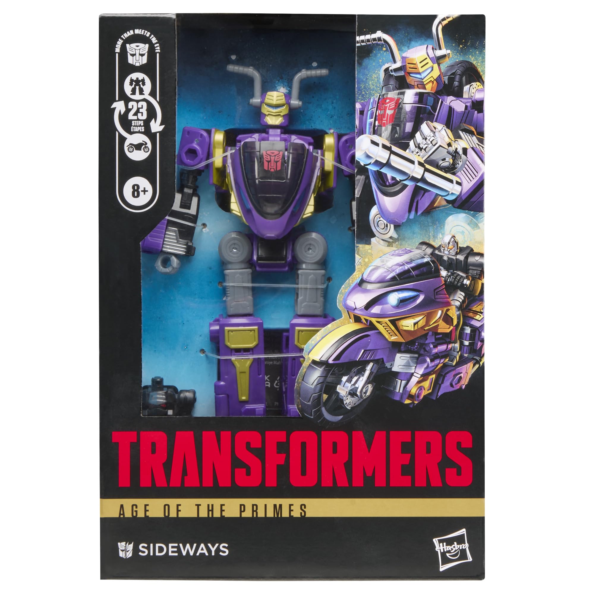 Transformers Age of the Primes Sideways Voyager Class Action Figure | 14.5-cm | Converts in 23 Steps