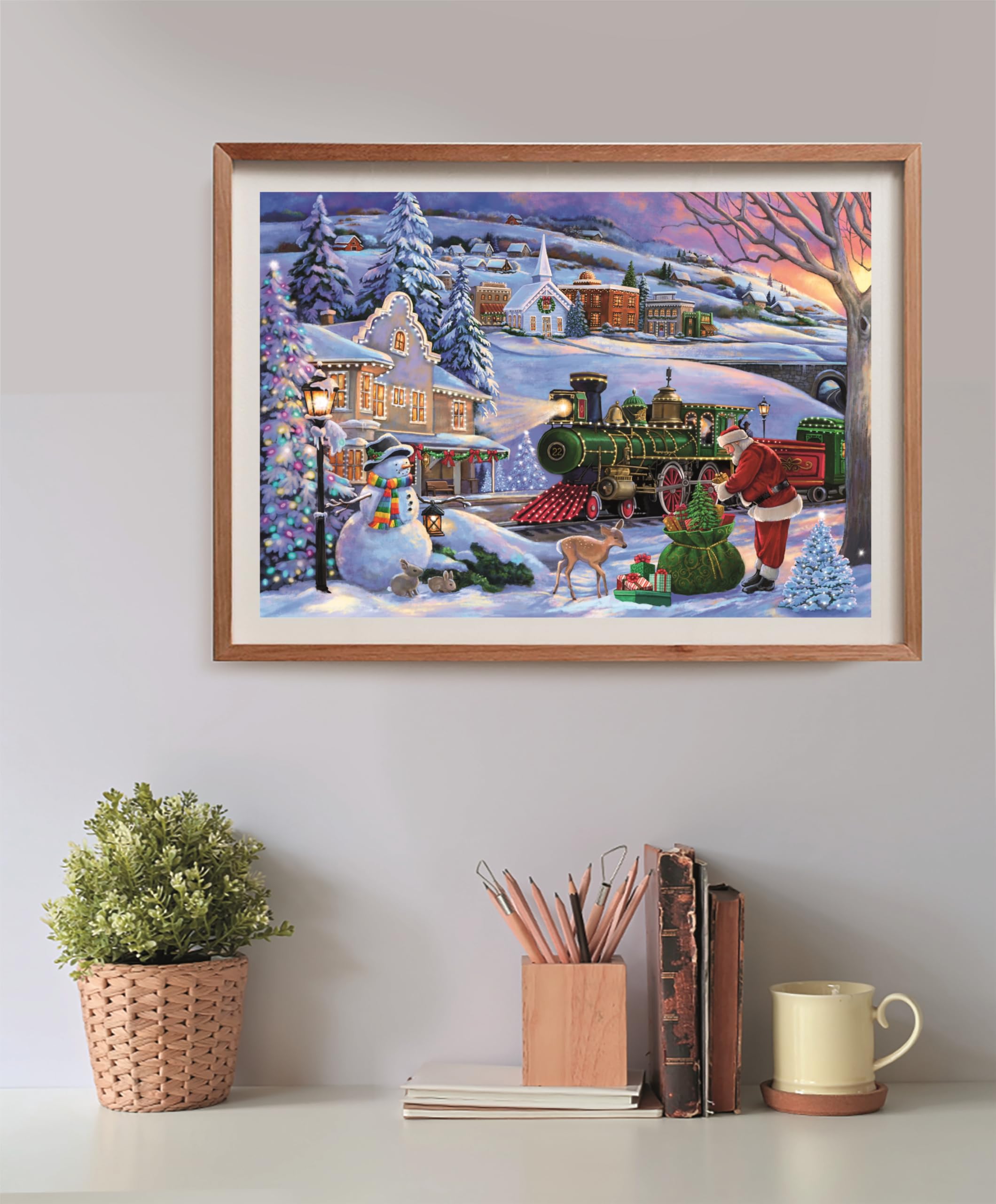 Clementoni Jigsaw Puzzle Cube Christmas Train 500 Pieces - Adult Puzzle 5