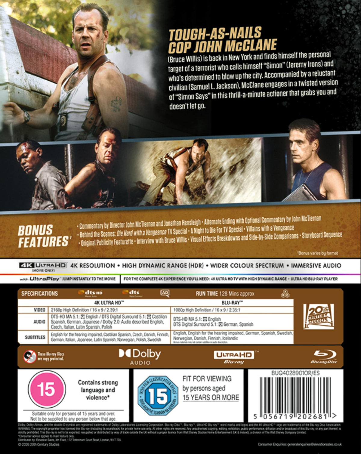 Die Hard with a Vengeance [4K UHD & Blu-ray]