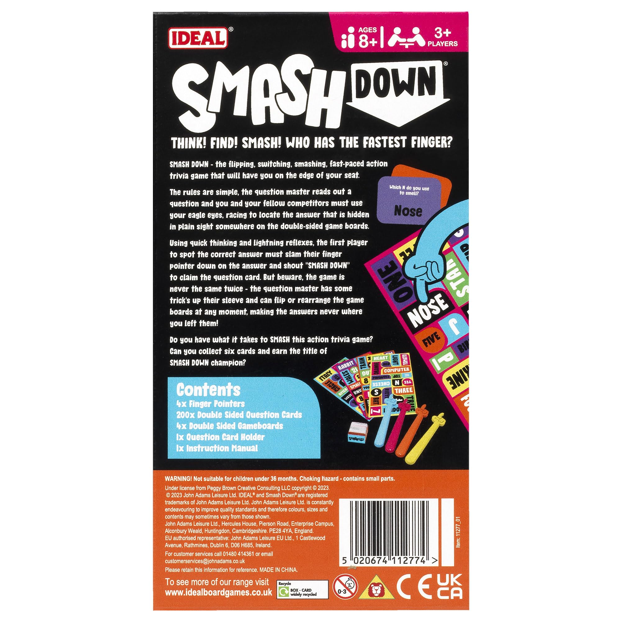 Ideal Smash Down: Think! Find! SMASH! Fast-Paced Trivia Party Game 14