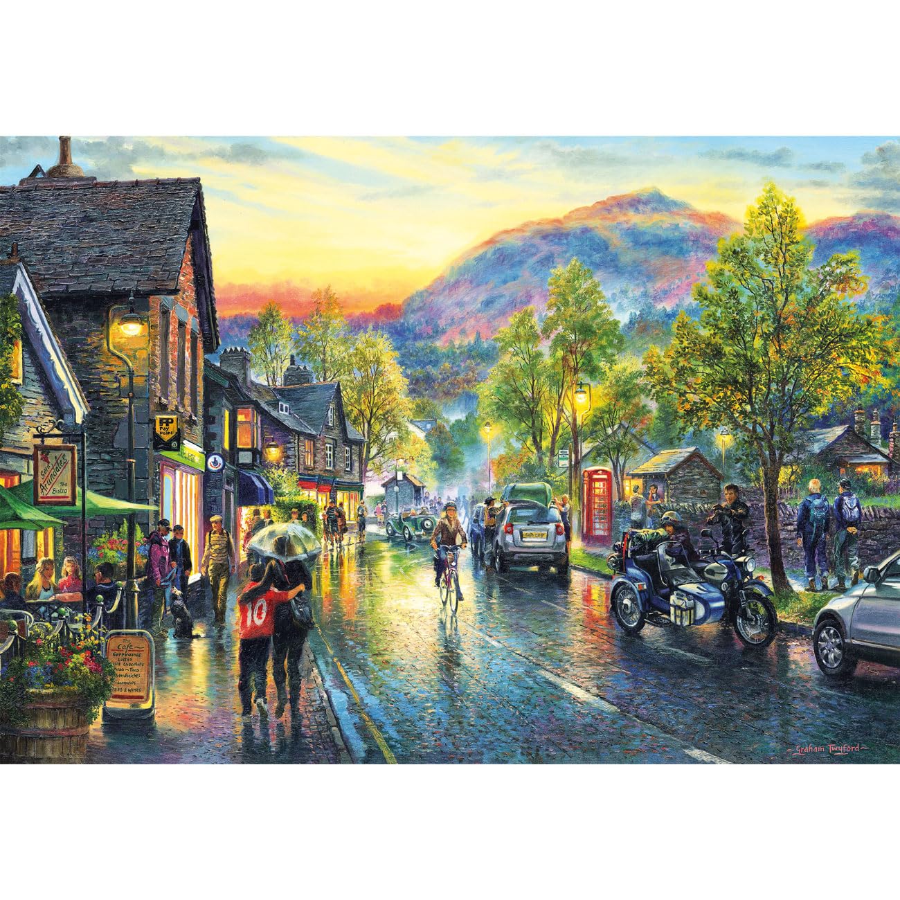 Gibsons Grasmere by Twilight 500 Piece Jigsaw Puzzle - Lake District Scenery | 48 x 34 cm Completed Size 5