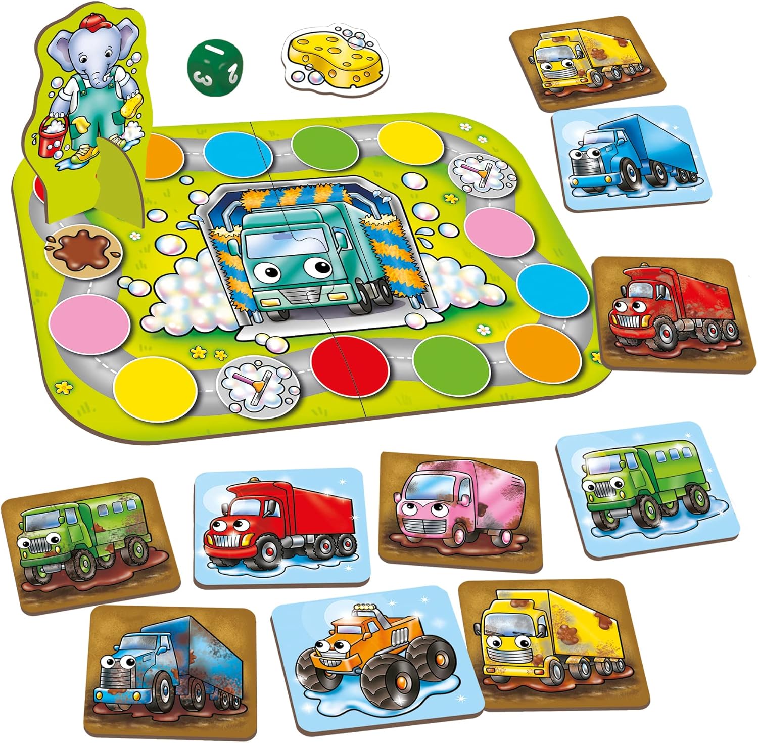 Orchard Toys Mucky Trucks Board Game 8