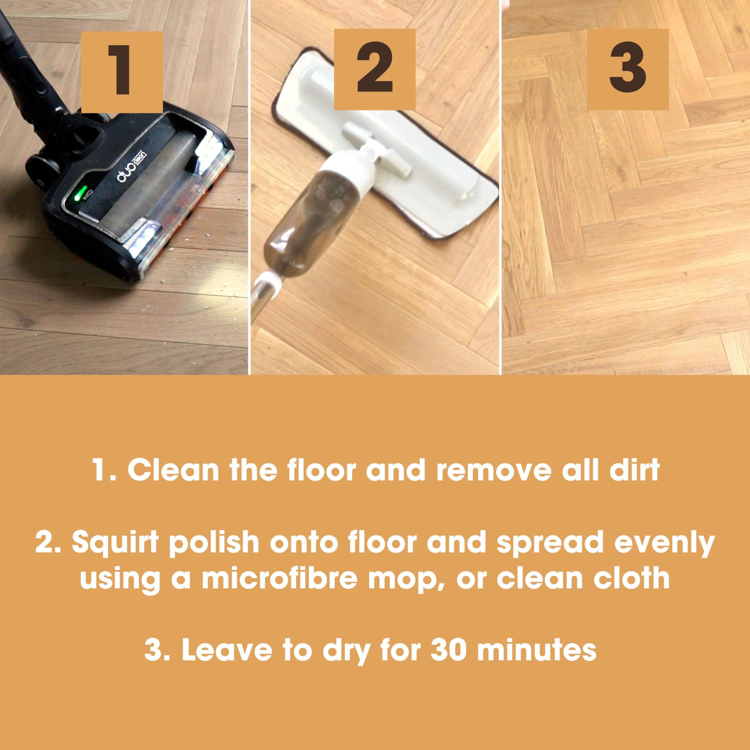 Furniture Clinic Laminate Floor Polish - 500ml Liquid | Non-Slip Finish | Restores & Protects 4