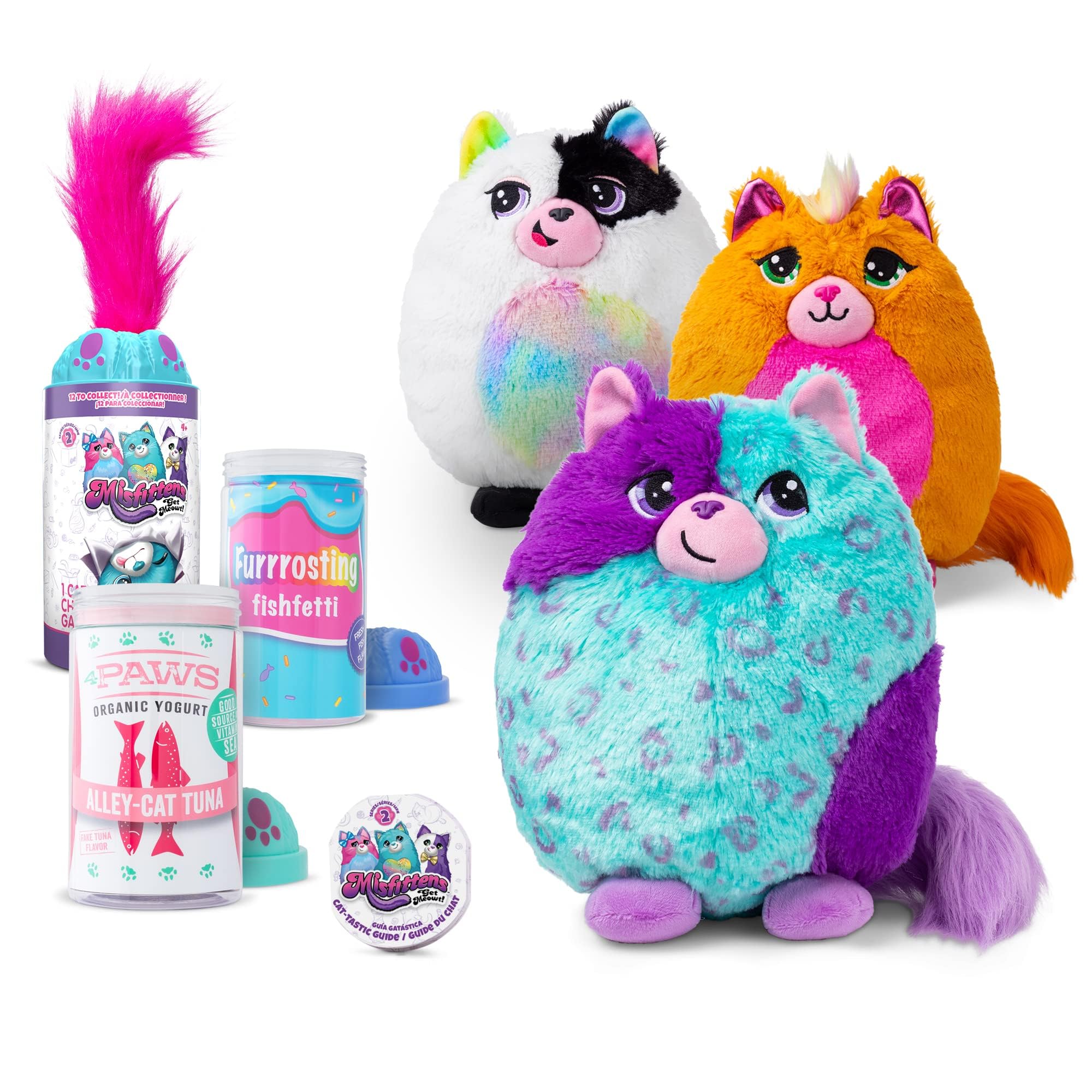 Basic Fun 03936 Surprise Cat Plush, Cuddly Soft Toy For Girls And Boys, Suitable For Kids Aged 4+, Assorted 1