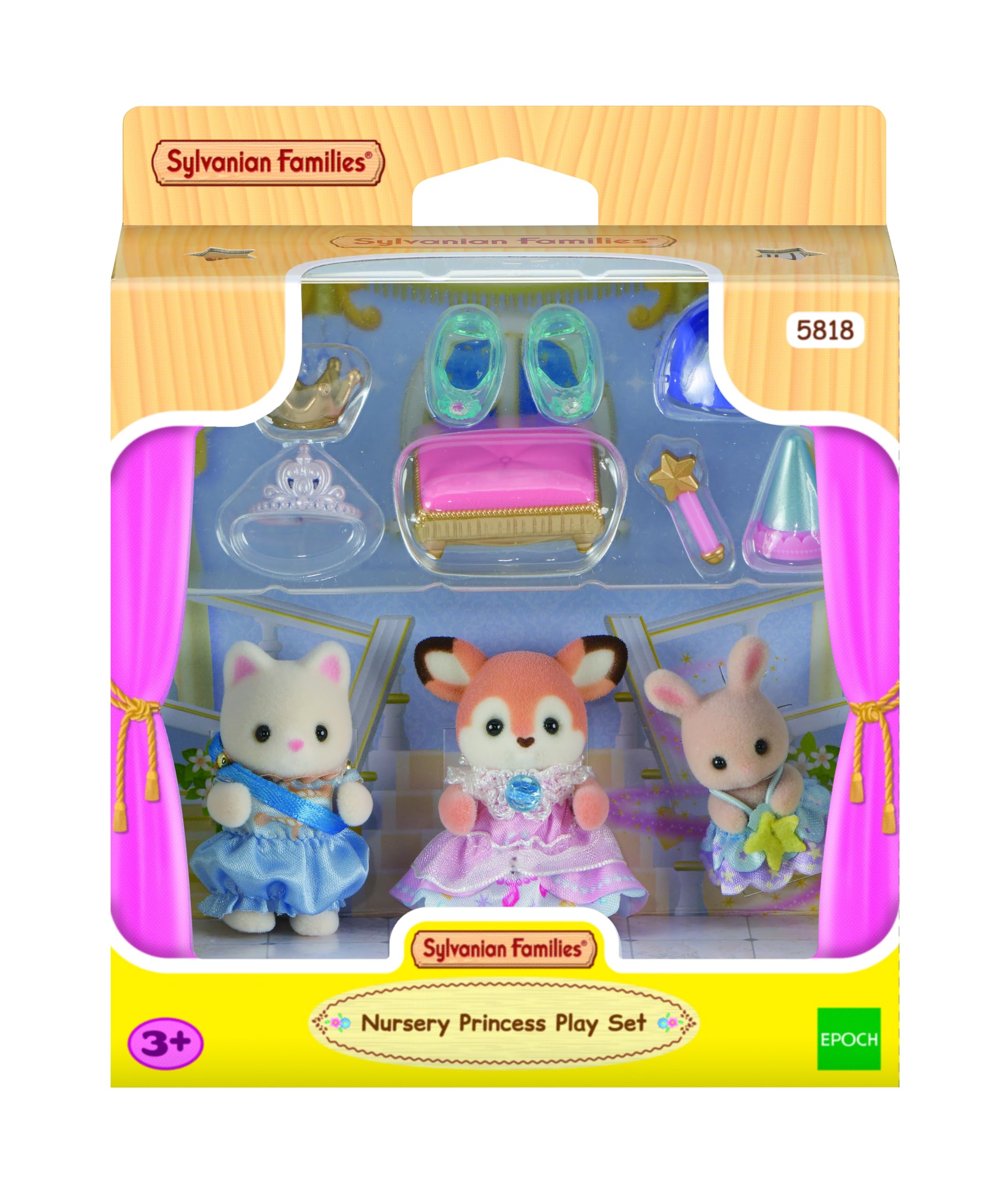 Sylvanian Families Nursery Princess Play Set 5818 | Includes 3 Babies & Accessories | Ages 3+ 3