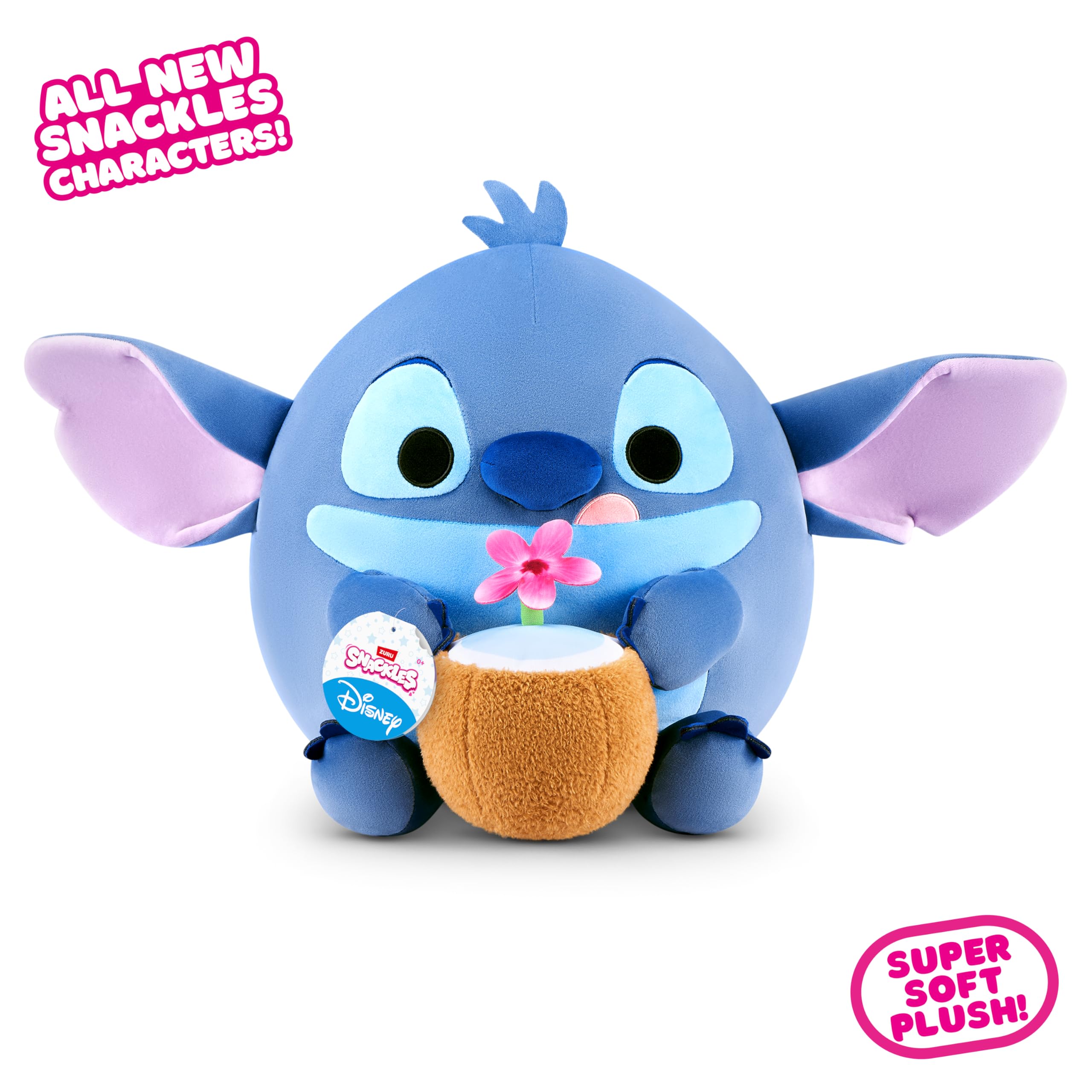 Snackles Disney Stitch 14-inch Plush with Snack Accessory by ZURU 6