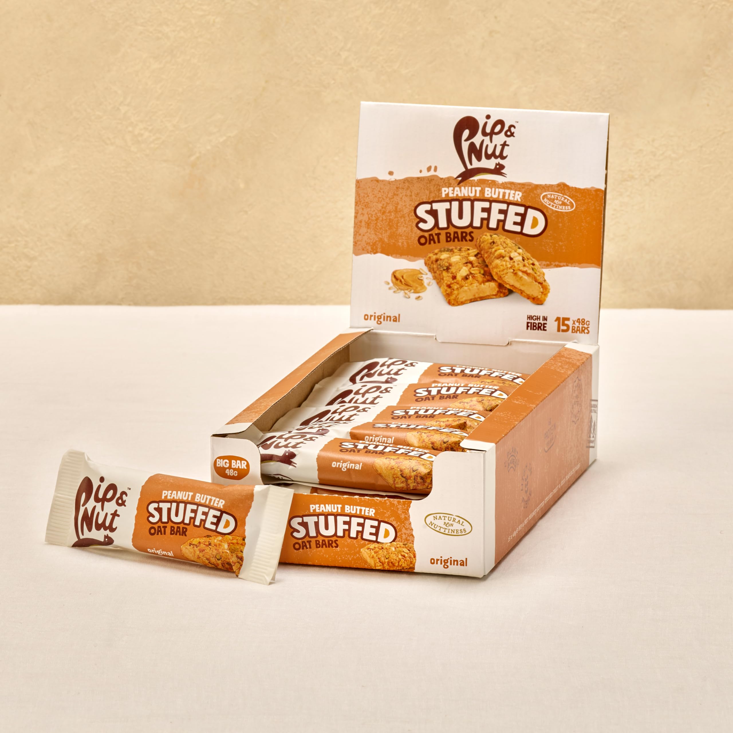 Pip & Nut Peanut Butter Stuffed Oat Bar Original - 15 Pack 4