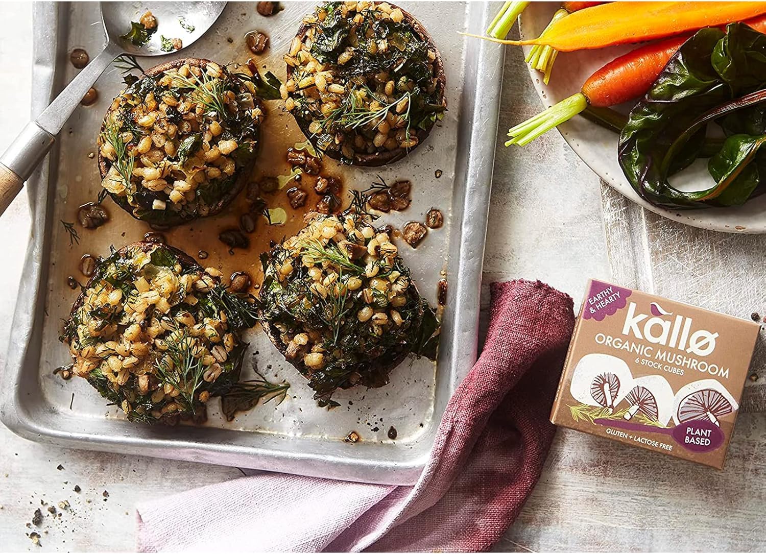 Kallo Organic Mushroom Stock Cubes - Gluten Free, Vegan & Coeliac Friendly Vegetable Stock 6