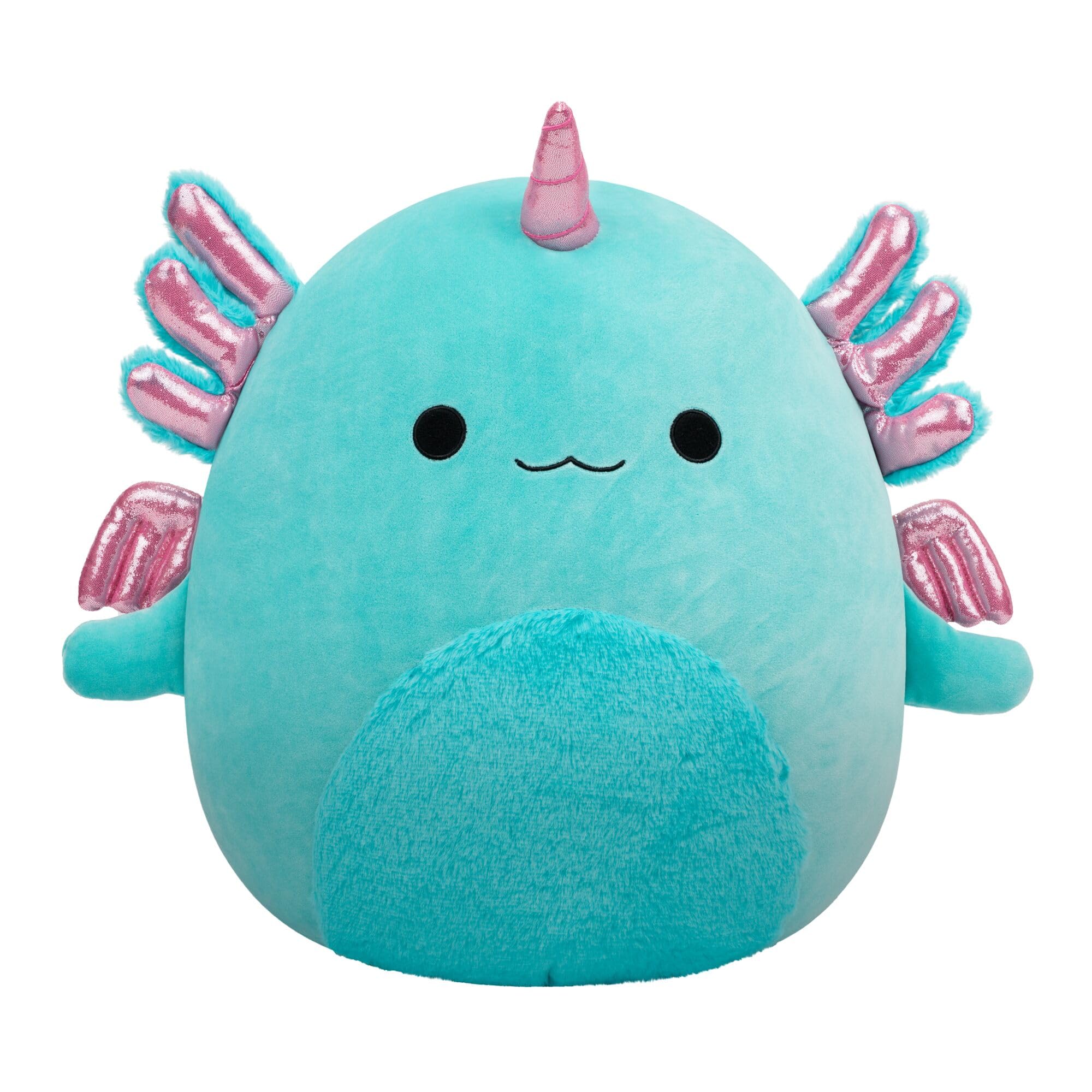 Squishmallows Bellamy the Teal Axolotl Alicorn Soft Doll | 14-Inch | Classic Edition 1