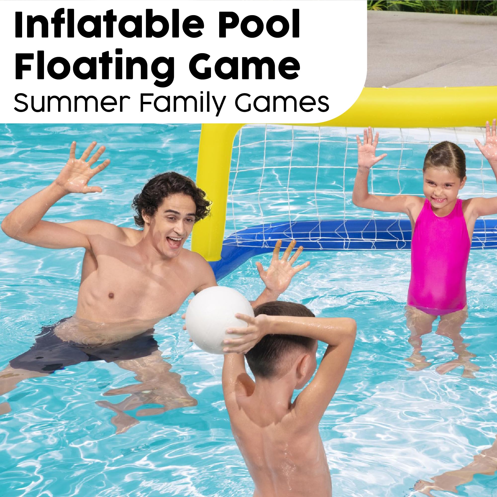 Bestway Water Polo Swimming Set - Inflatable Pool Game for Kids & Adults | 1.42m x 76cm