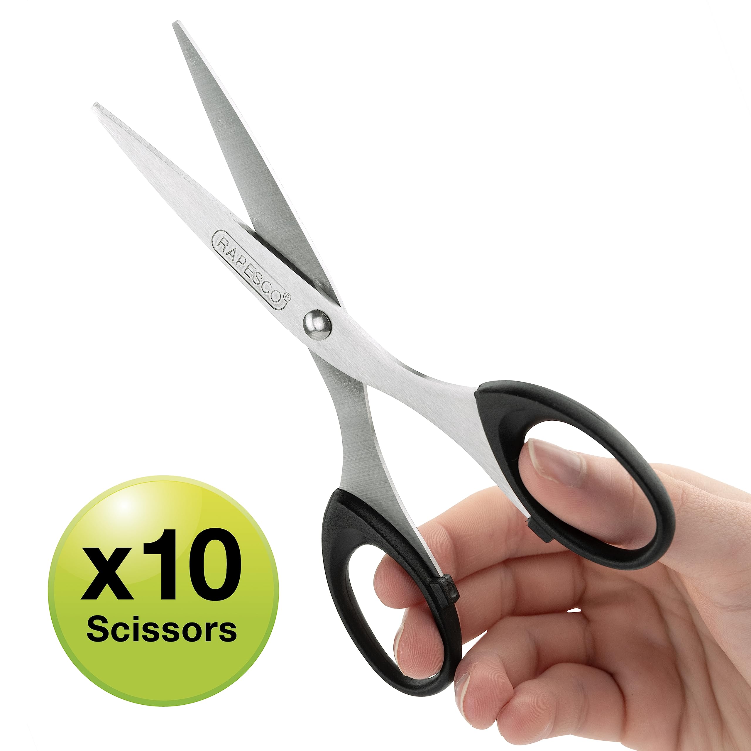 RAPESCO 1579 Business Pack - 10 x 16cm Stainless Steel Scissors for Office & Retail Use 2